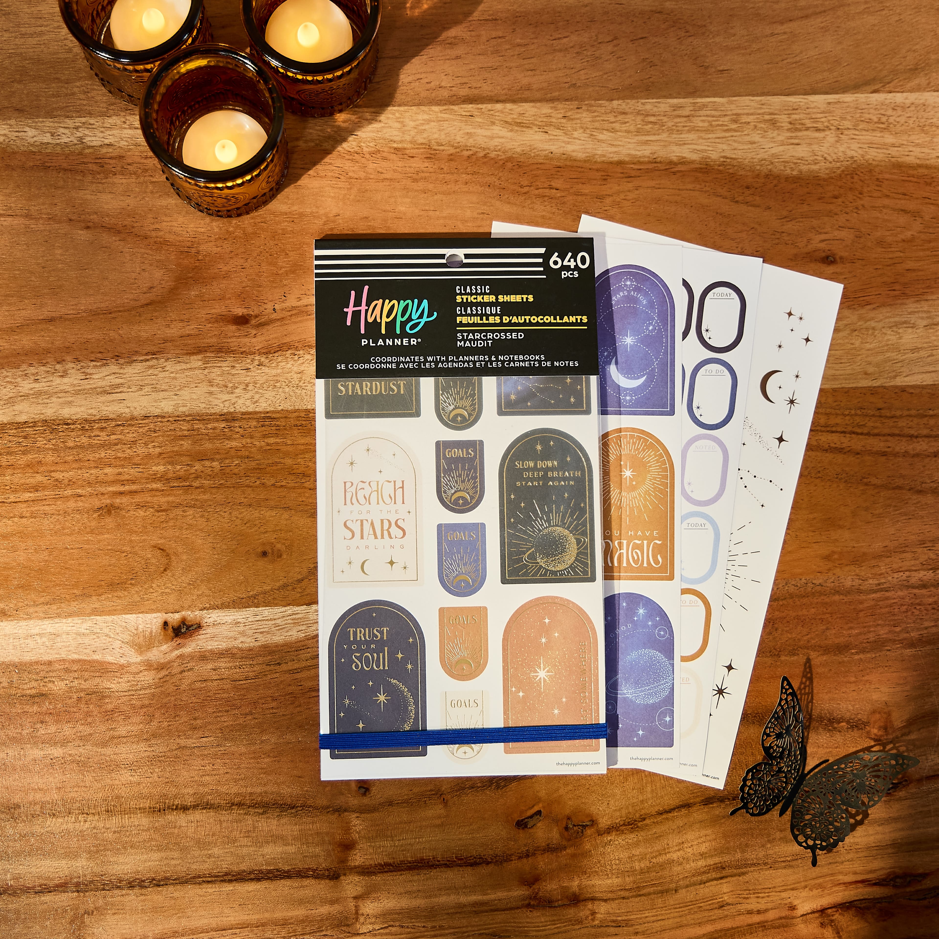 The Classic Happy Planner® Starcrossed Stickers