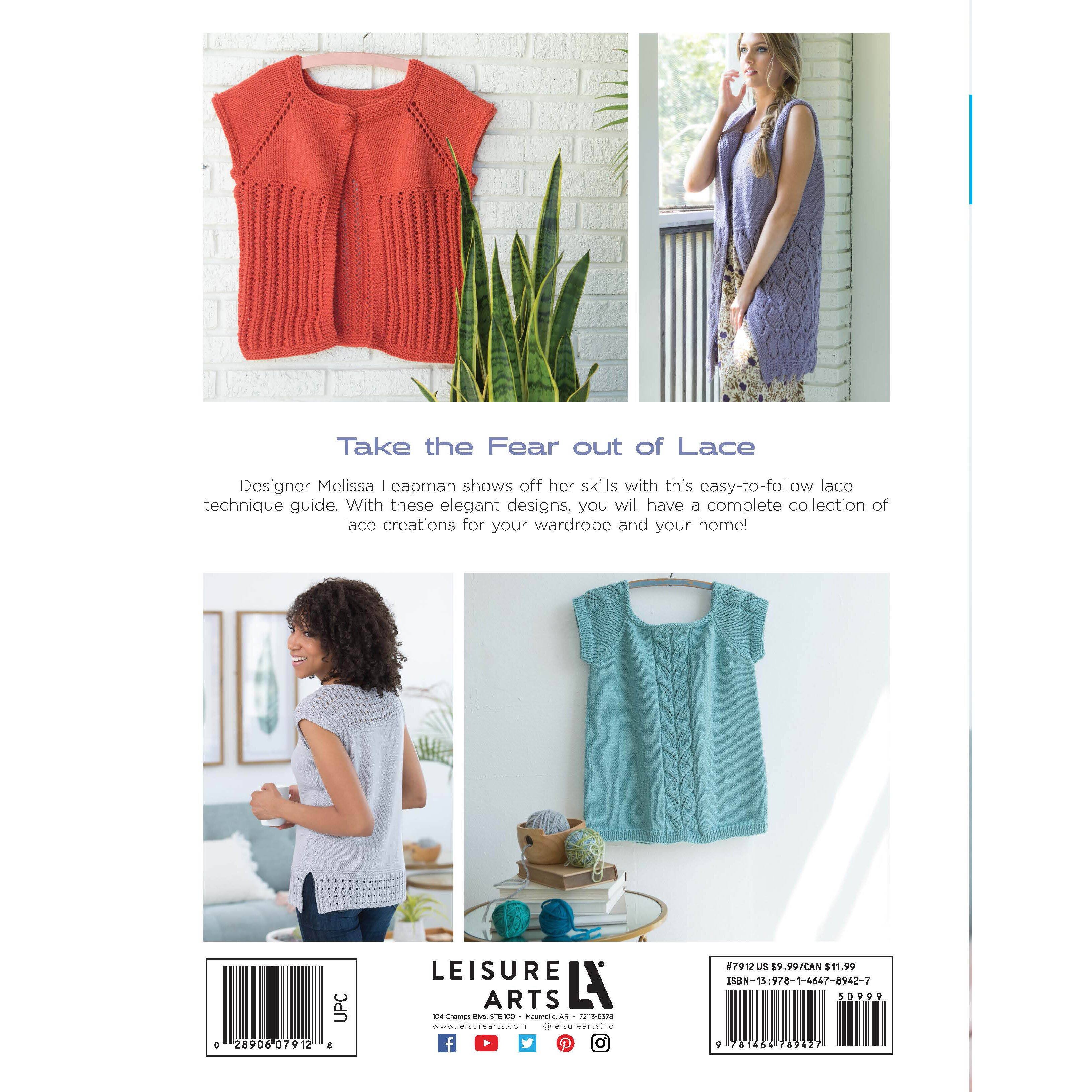 Leisure Arts&#xAE; Knit Lace Tops &#x26; Vests Book