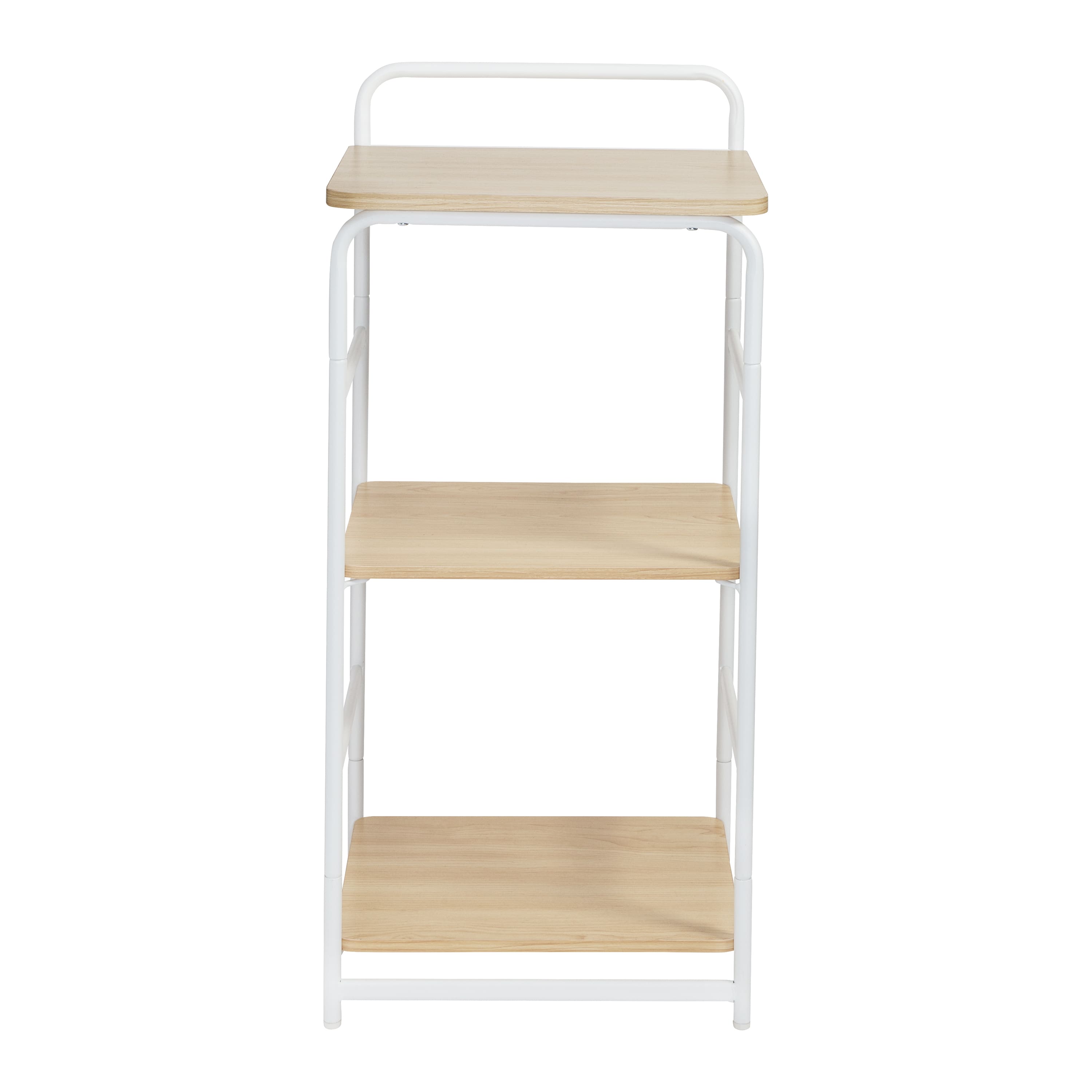 Honey Can Do 33&#x22; Small 3-Tier Wood &#x26; Metal Shelf