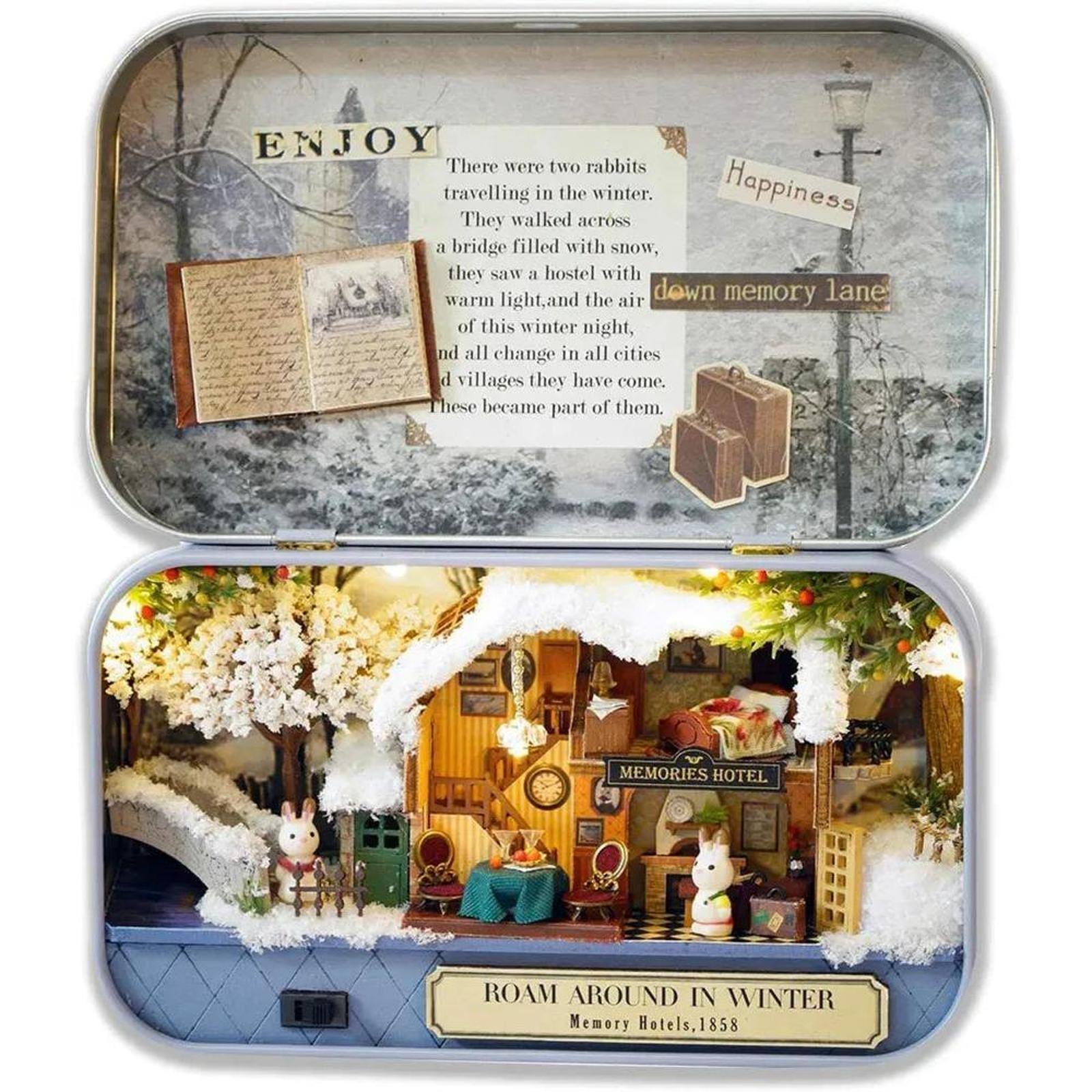 Wizardi Miniature Roombox: Roam Around in Winter