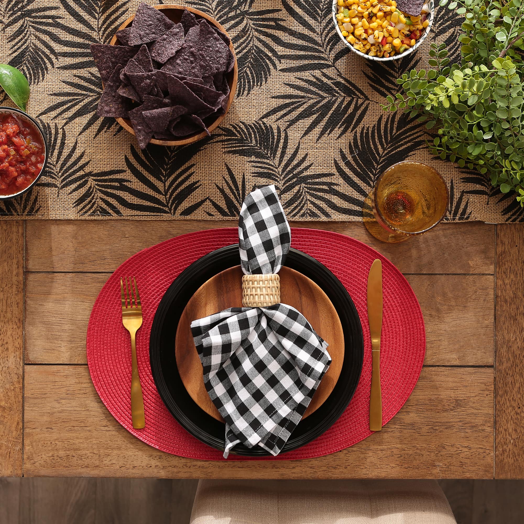 DII&#xAE; Oval Plastic Woven Placemats, 6ct.