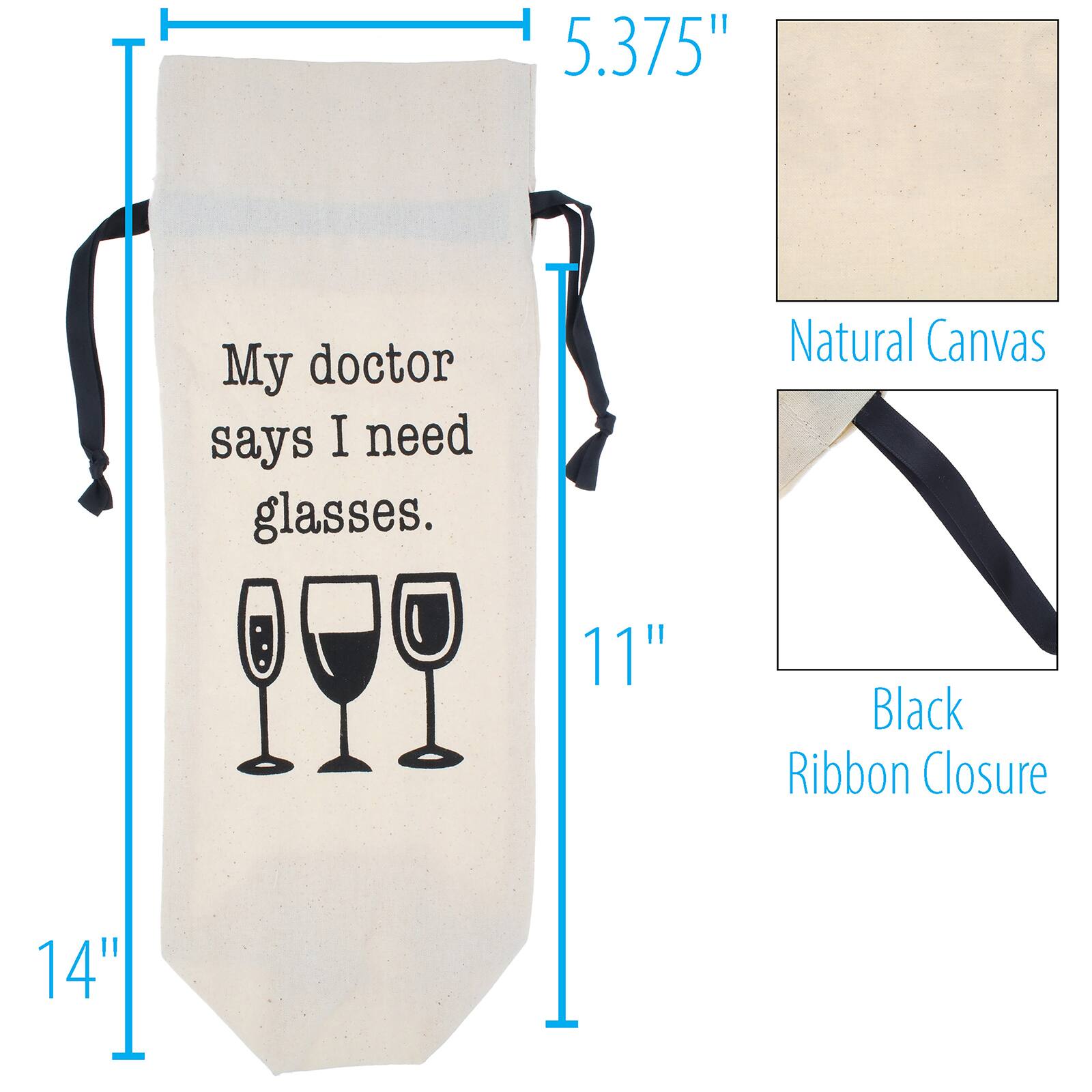 Personality Case&#x2122; Glasses Canvas Wine Bag