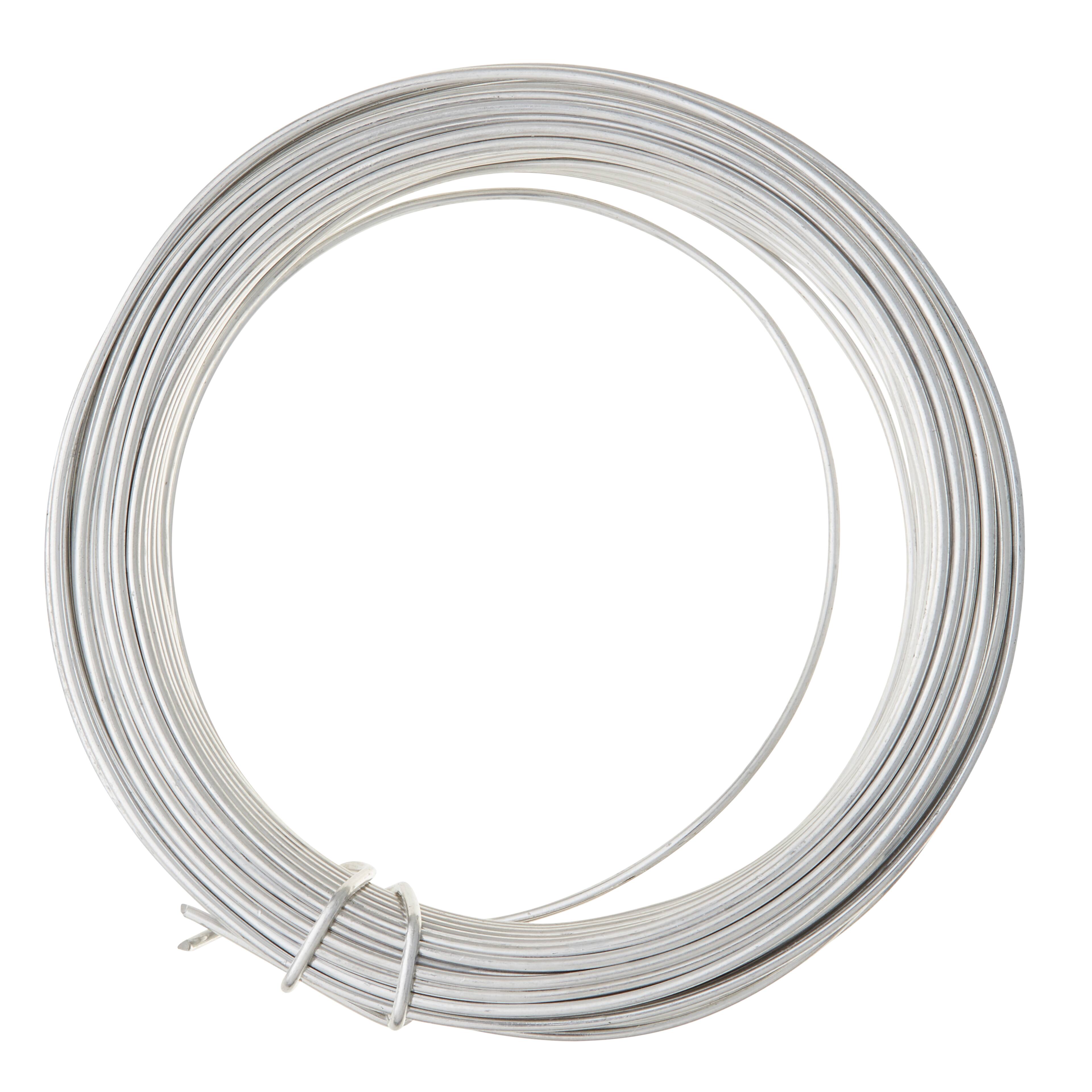 12 Pack: 18 Gauge Rhodium Aluminum Wire by Bead Landing™