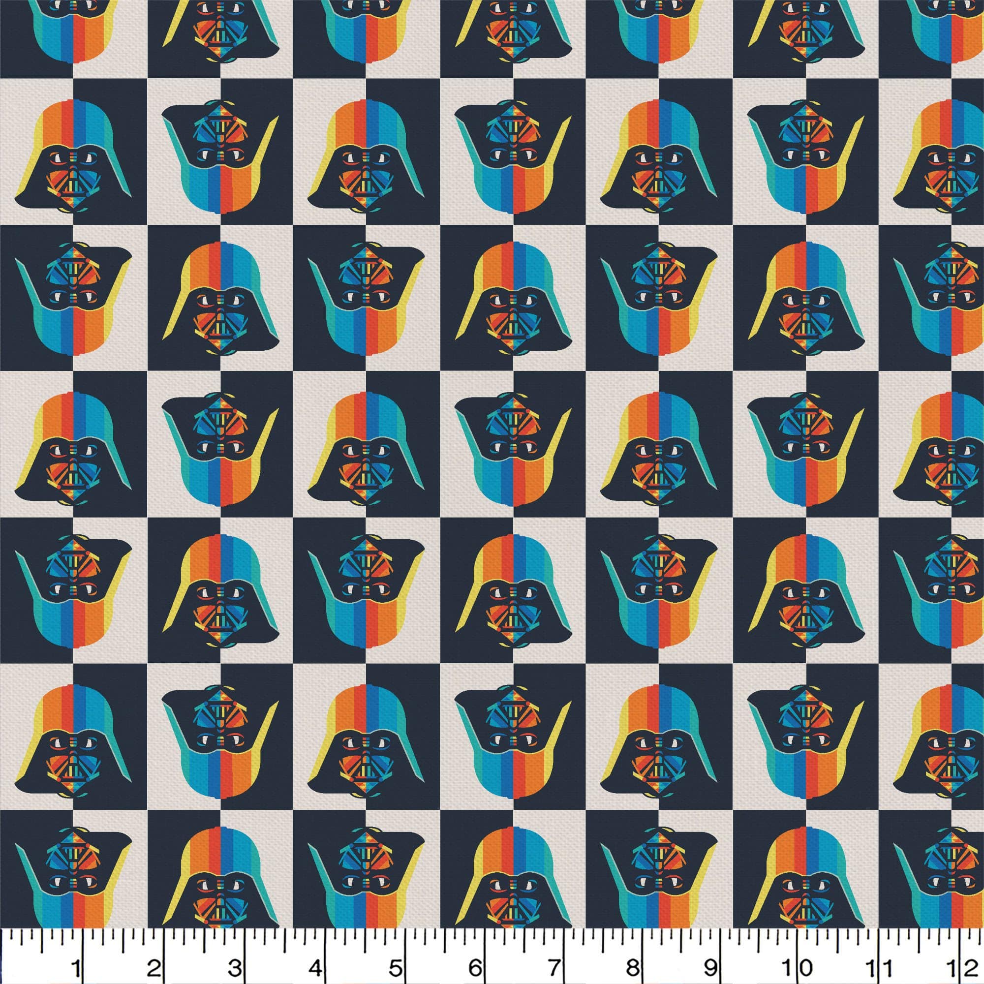 Star Wars&#x2122; Rainbow Darth Vader Cotton Precut Fabric