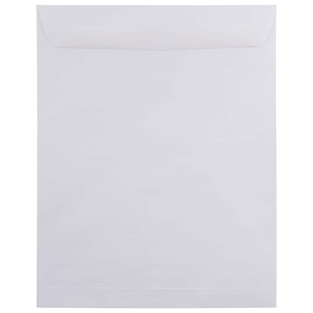 JAM Paper 11.5" x 14.5" White Open End Catalog Commercial Envelopes