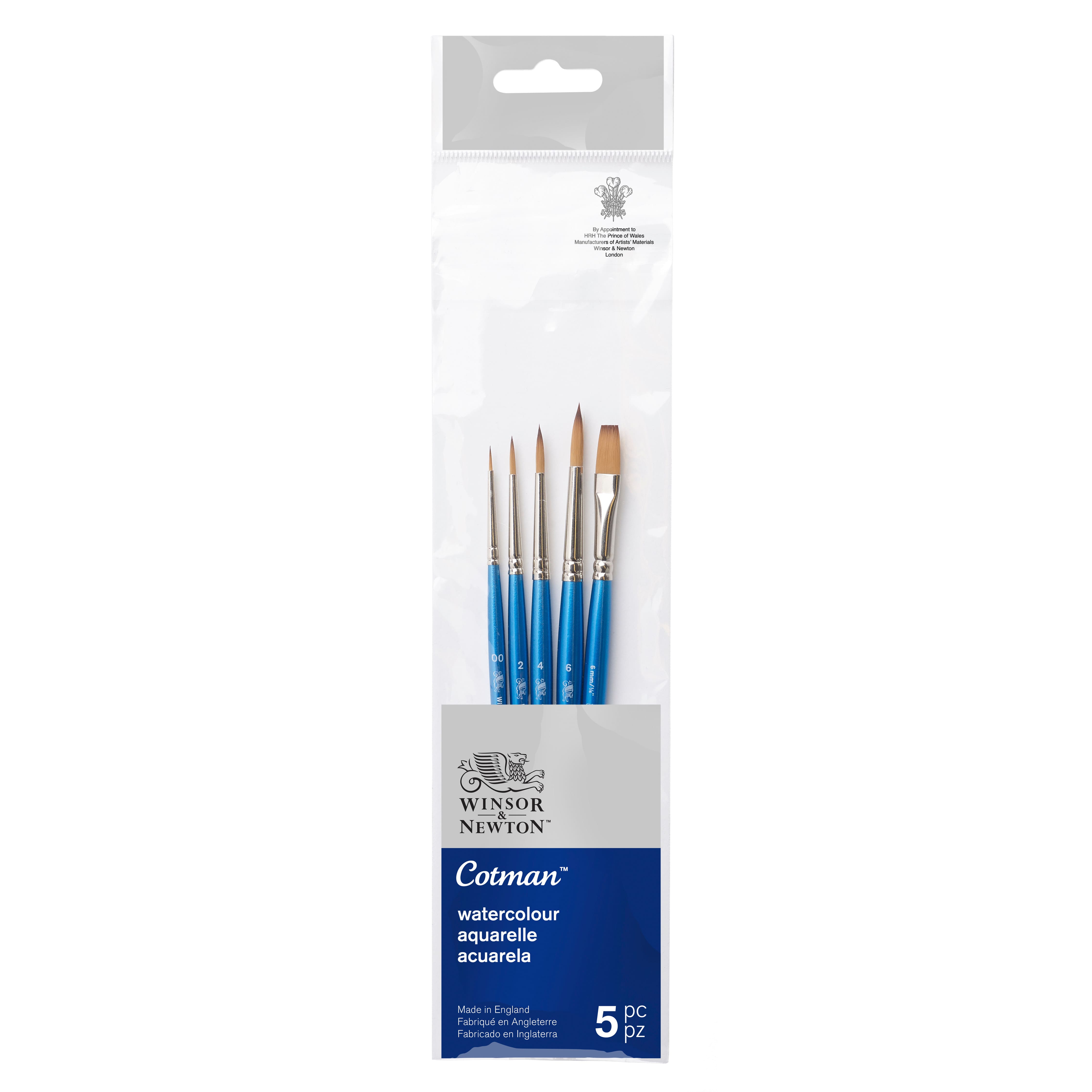 Winsor & Newton™ Cotman™ Watercolor 5 Piece Brush Set