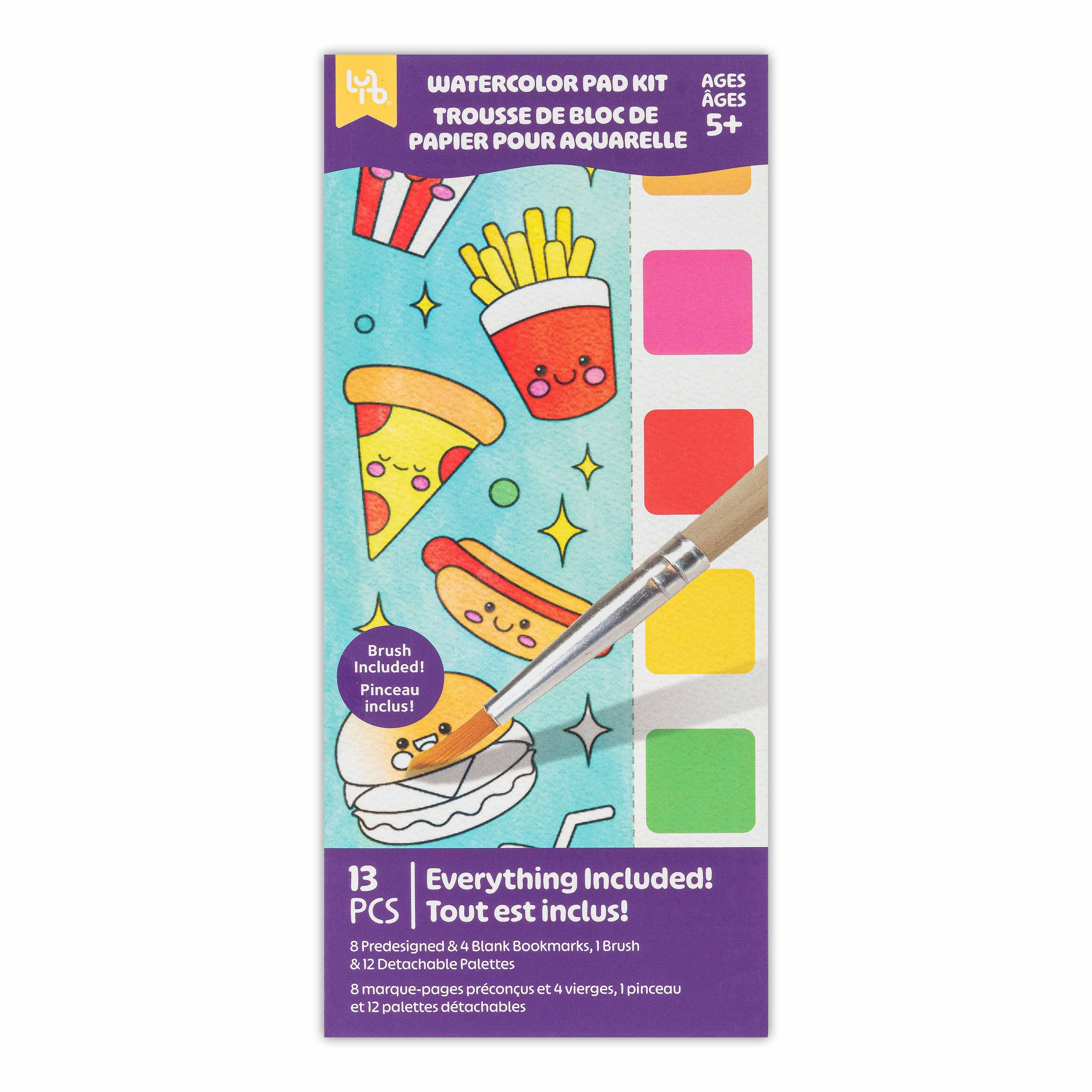 Little Yellow Bicycle® Food Fun Watercolor Bookmarks Kit