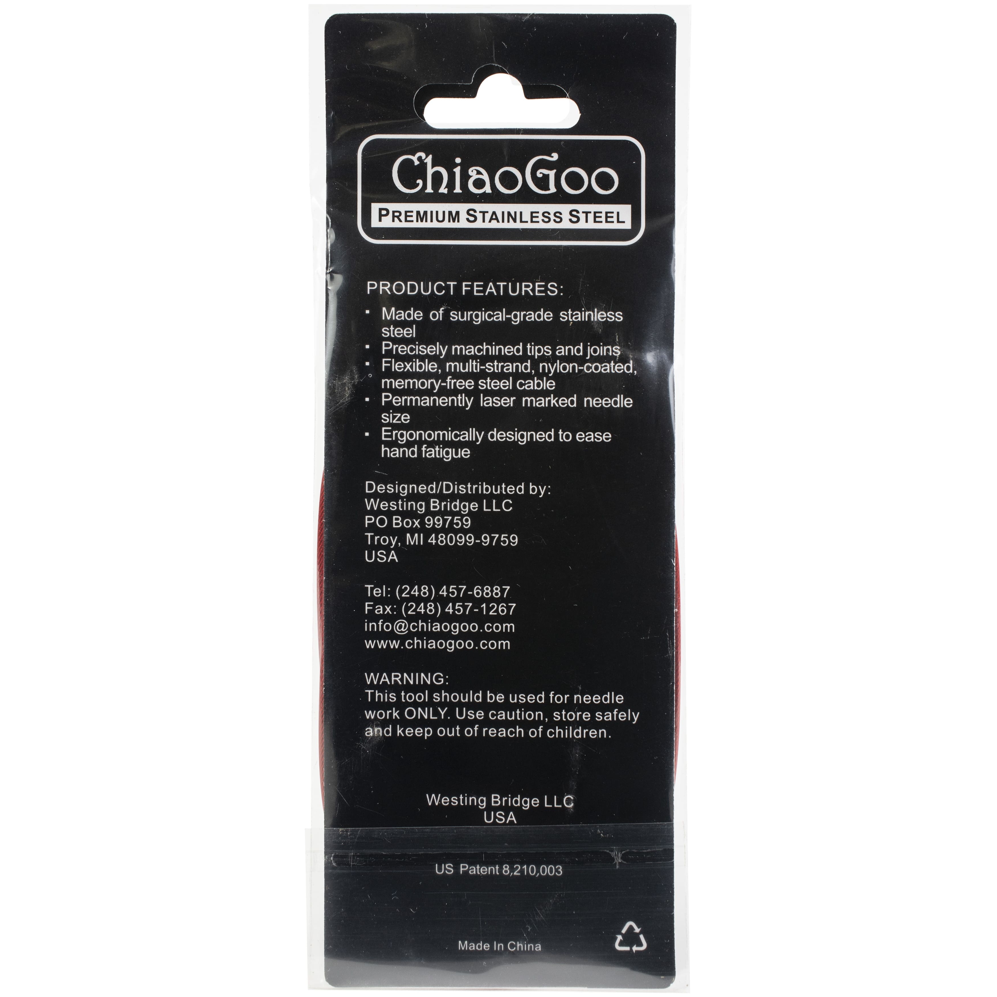 ChiaoGoo RED Lace&#x2122; 40&#x22; Stainless Circular Knitting Needles