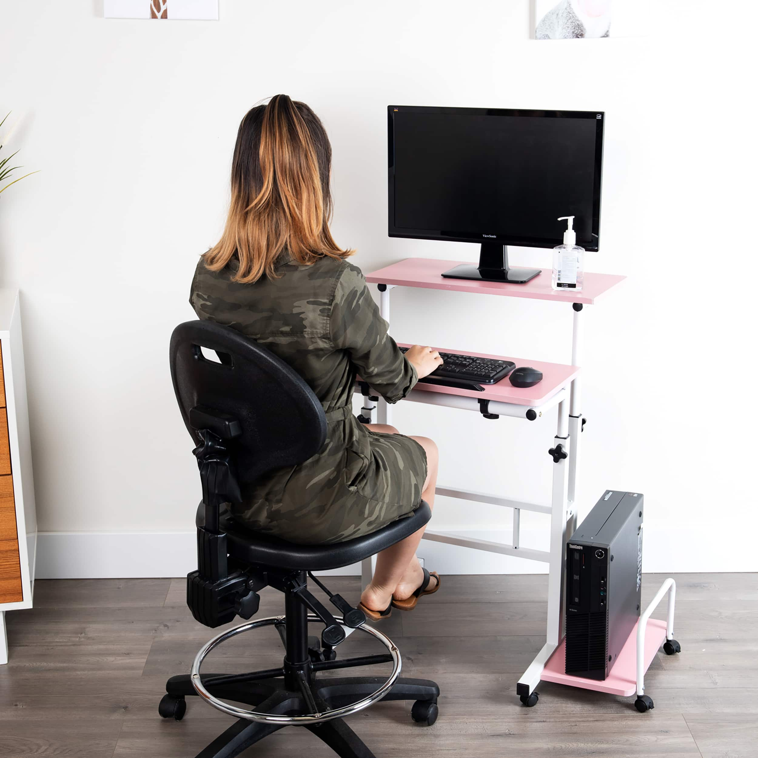 Mind Reader Mobile Sitting or Standing Desk, Michaels