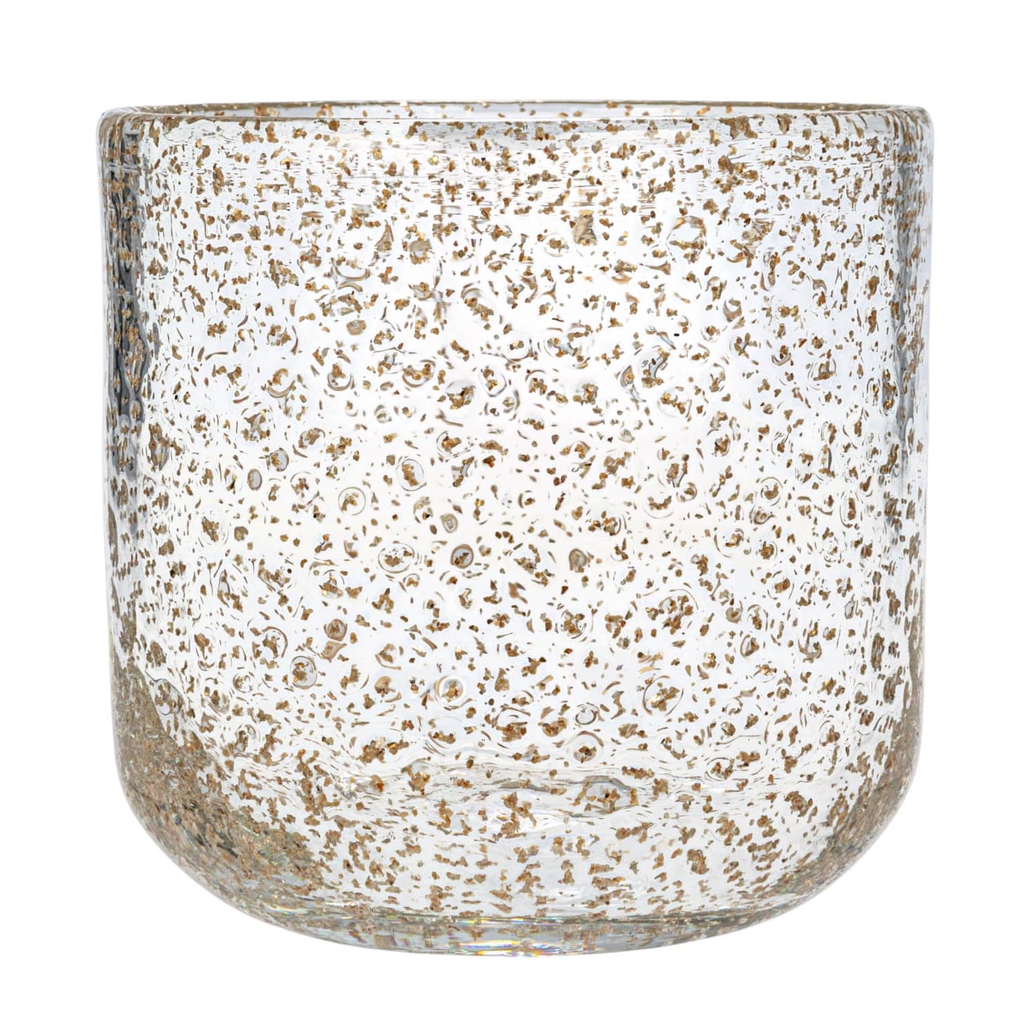 Hello Honey® 8oz. Gold Flecked Clear Drinking Glass