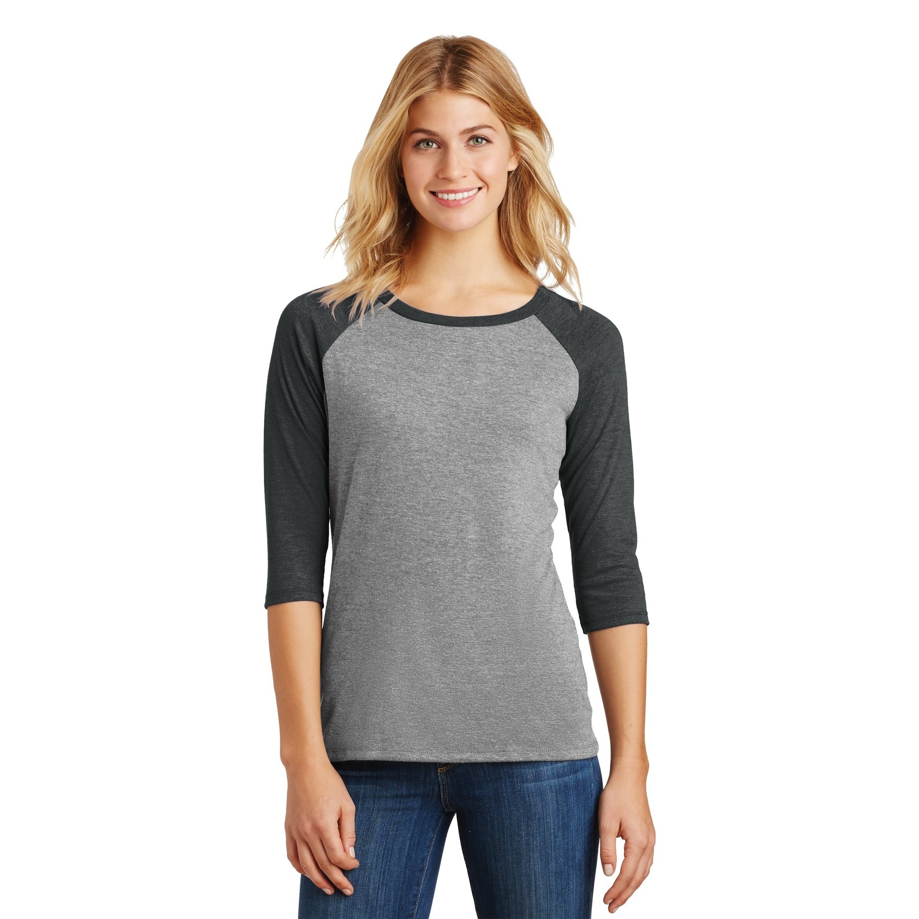 District® Women's Perfect Tri® 3/4-Sleeve Raglan Adult T-Shirt