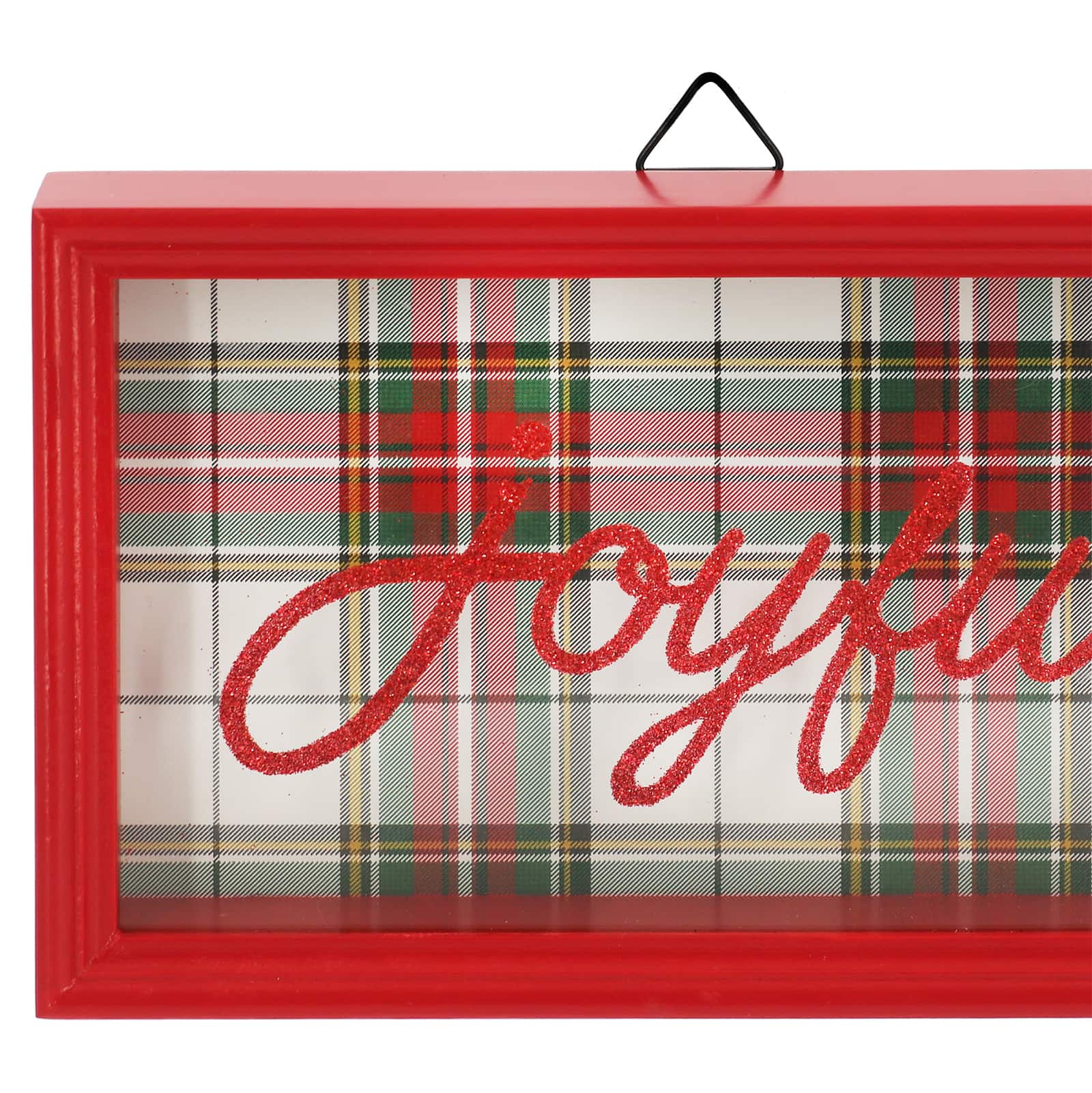 10&#x22; Christmas Plaid Joyful Wall D&#xE9;cor by Ashland&#xAE;