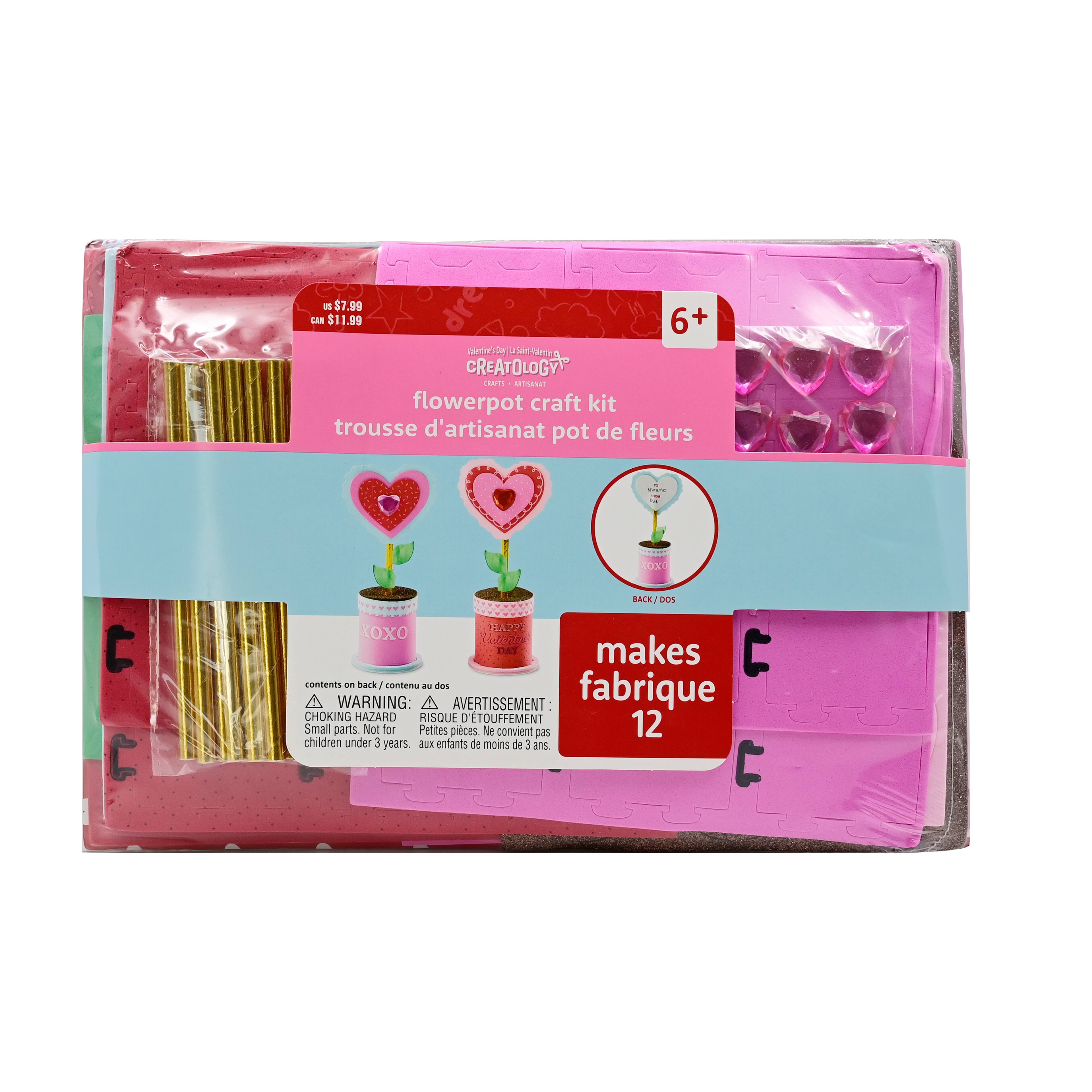Valentine&#x27;s Day Flowerpot Craft Kit by Creatology&#x2122;