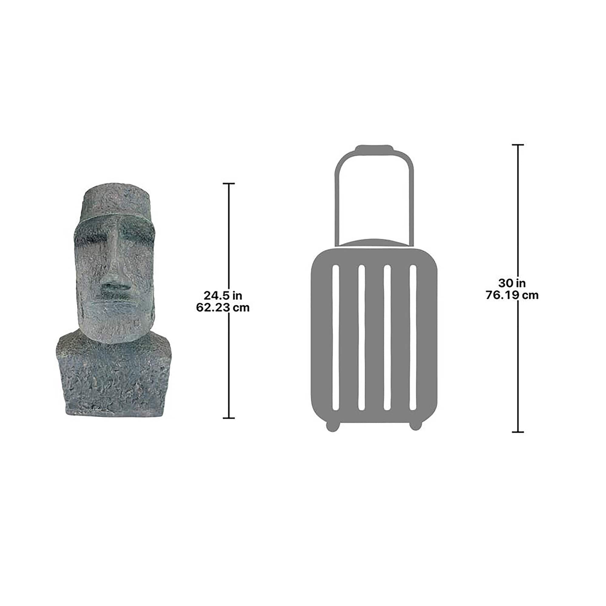 Design Toscano® 24.5" Large Easter Island Ahu Akivi Moai Monolith Statue