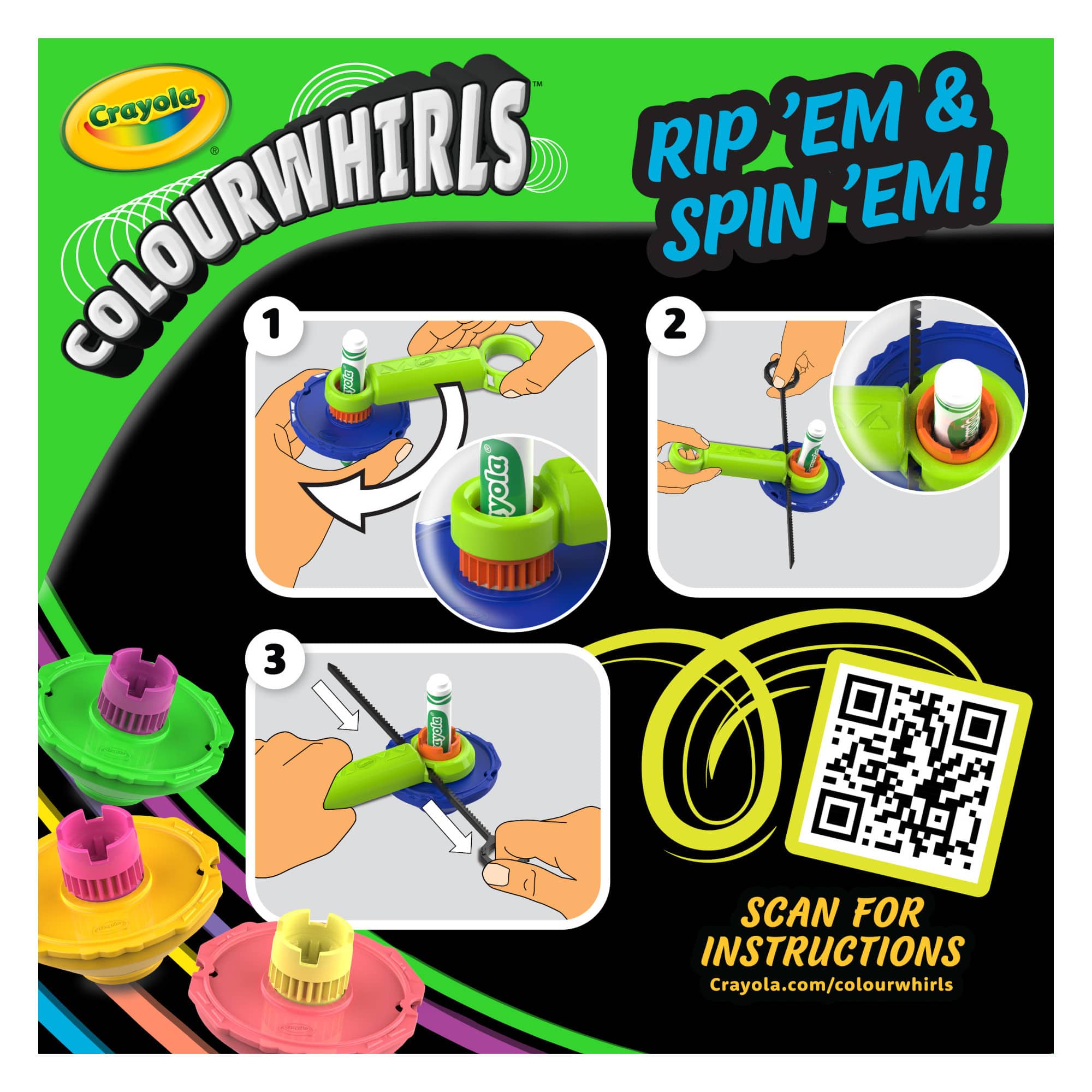 Crayola® Neon Colorwhirls™ Spinner