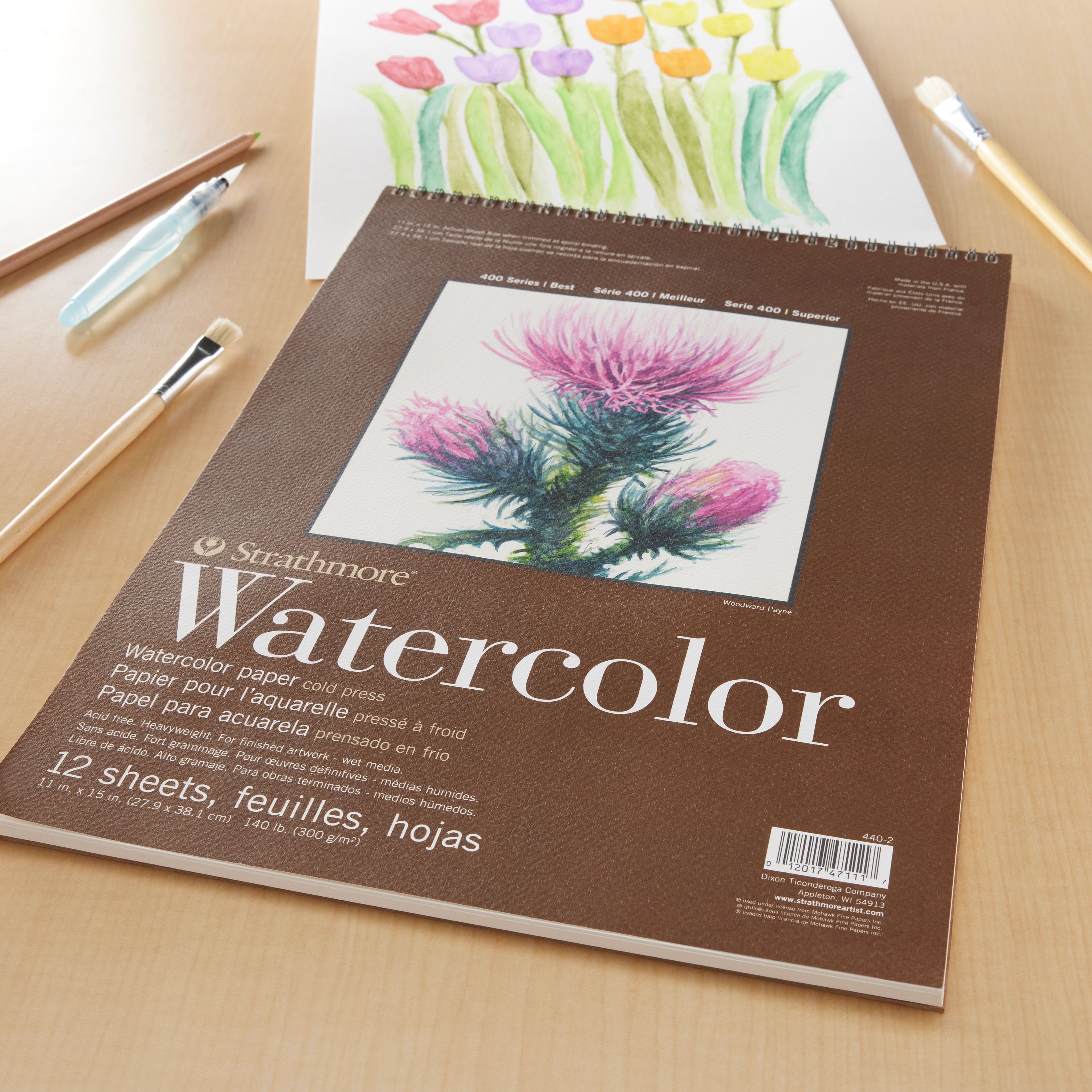 Strathmore® 400 Series Wired Watercolor Paper Pad
