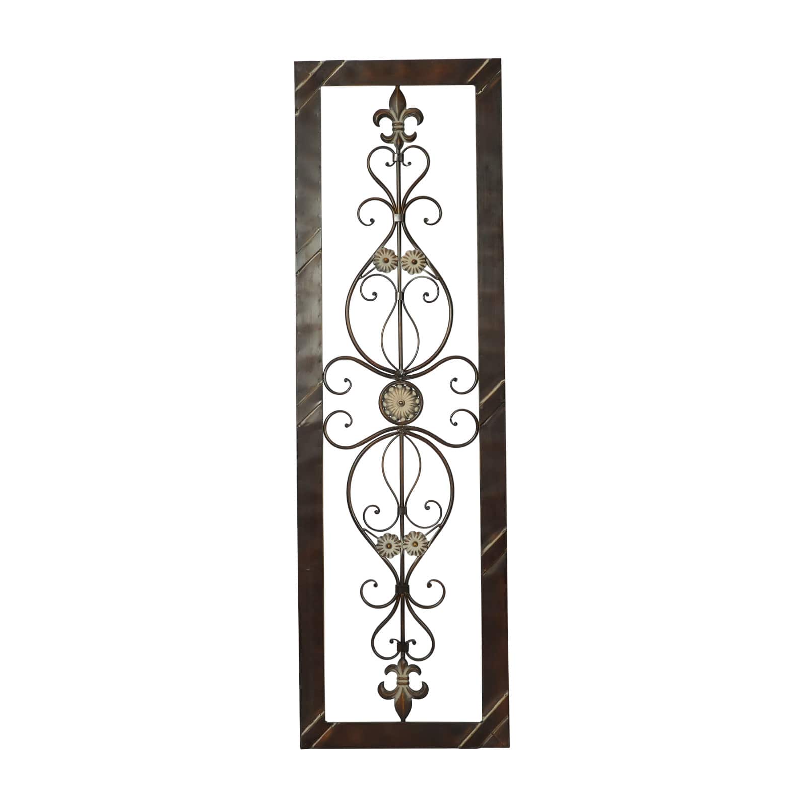 62" Brown Metal Rustic Wall Décor