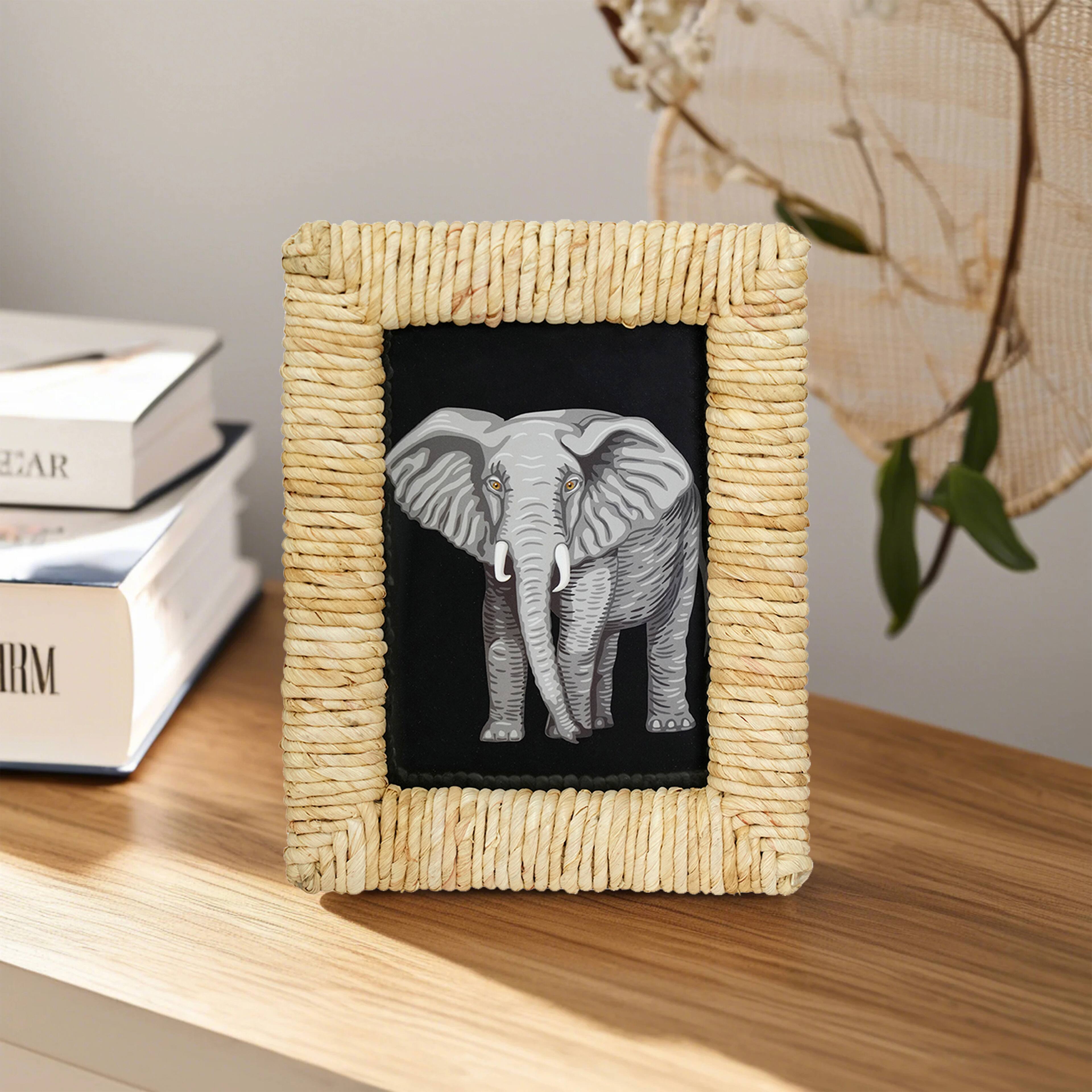 Safari 5" x 7" Natural Rattan Wrapped Frame by Ashland®