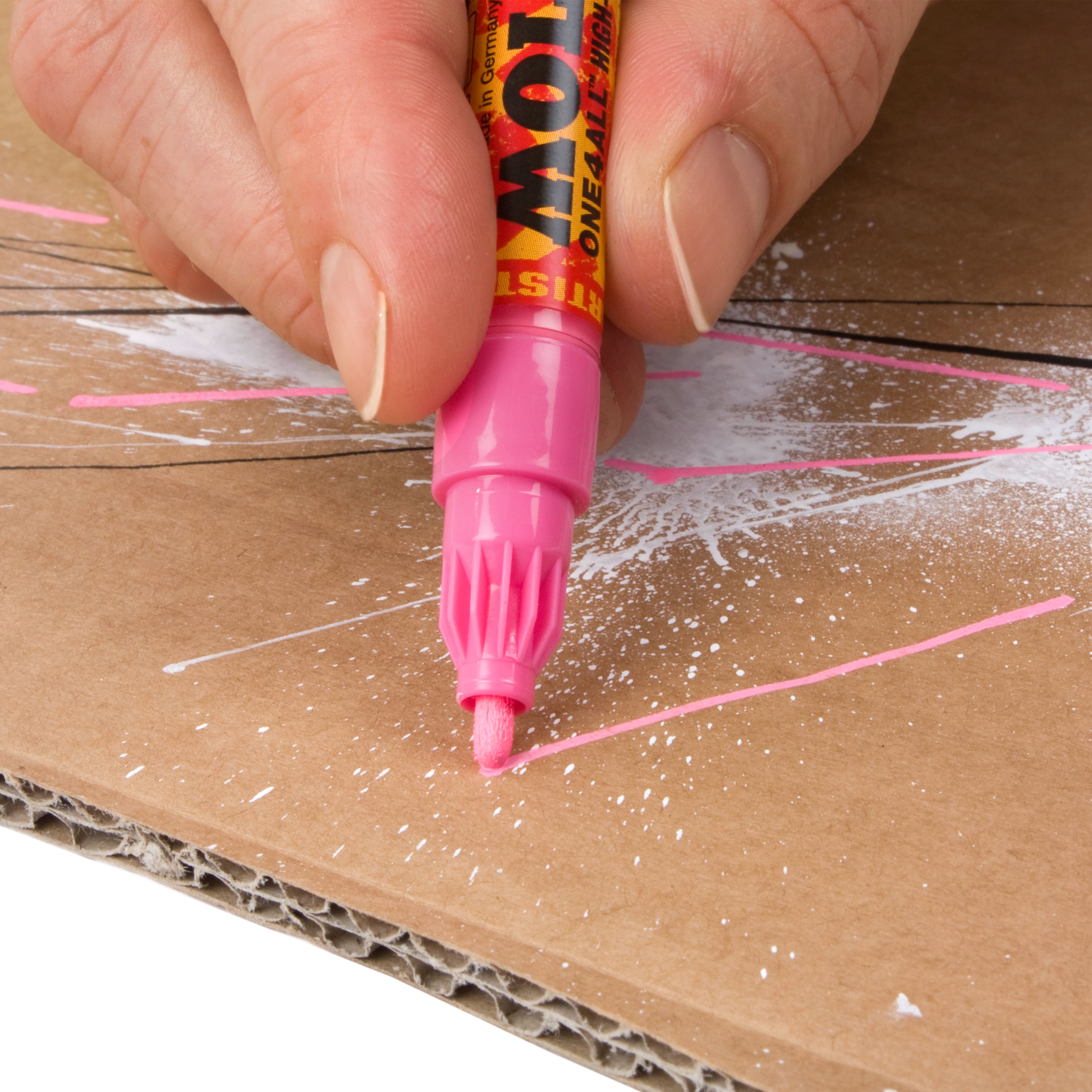 Molotow™ ONE4ALL™ Fluorescent Pink Acrylic 127HS Paint Marker