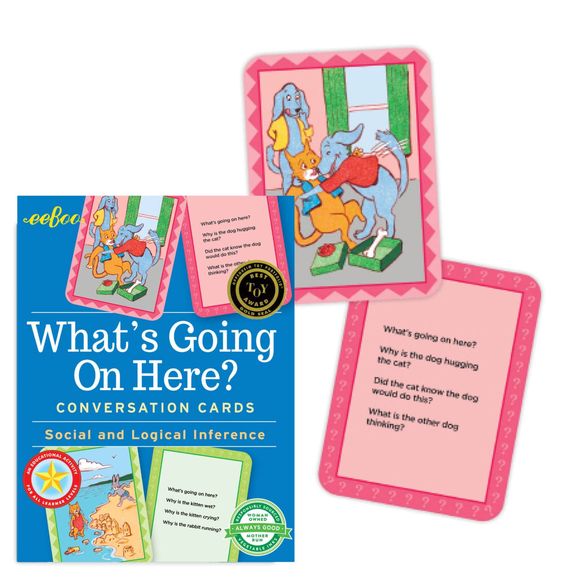 eeBoo What&#x27;s Going On Here? Conversation Flashcards