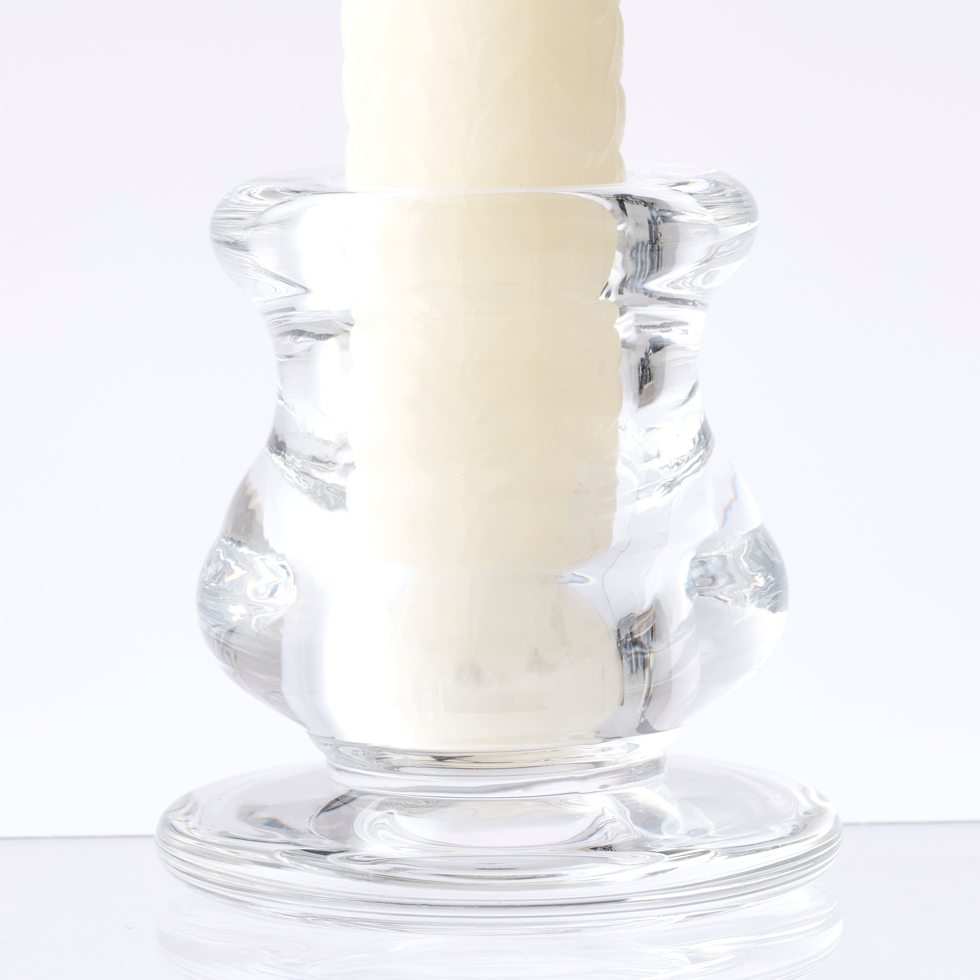 Ashland&#xAE; Chunky Glass Taper Candle Holder