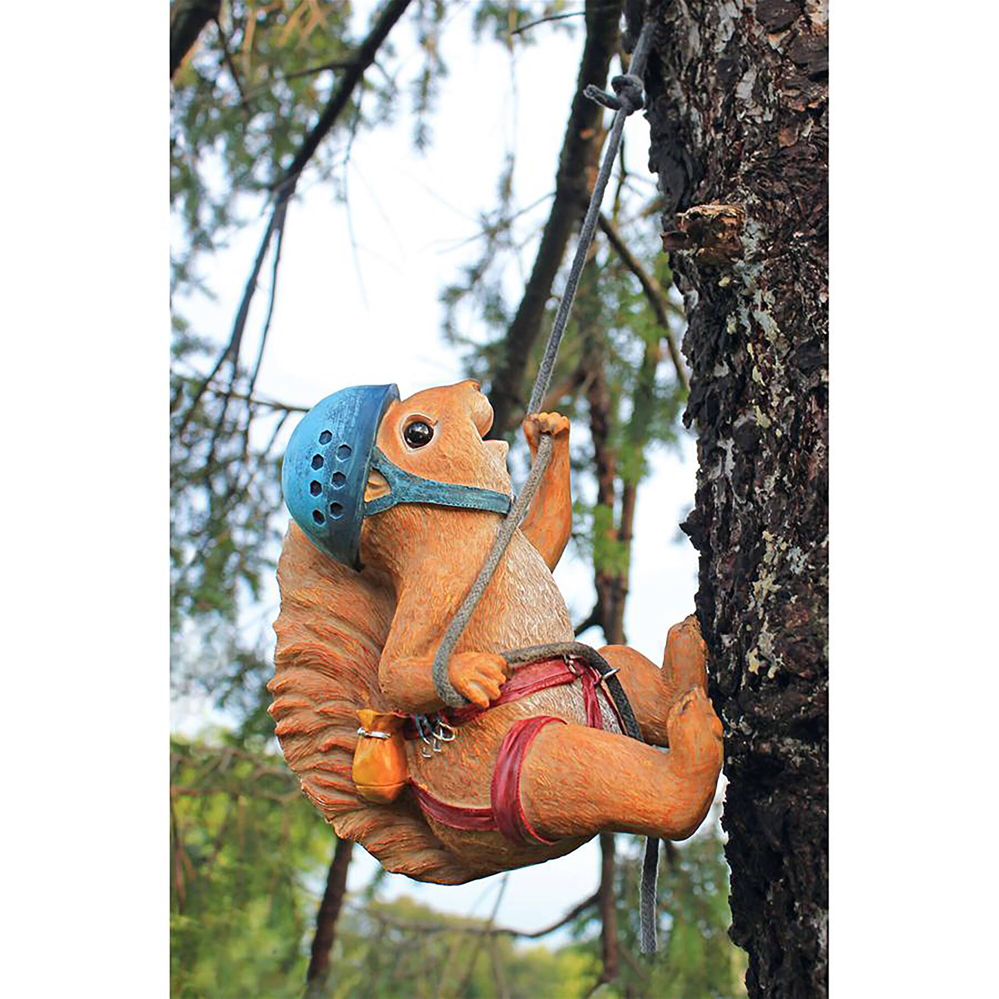 Design Toscano 8&#x22; Skyler the Climbing Squirrel Statue, 2ct.