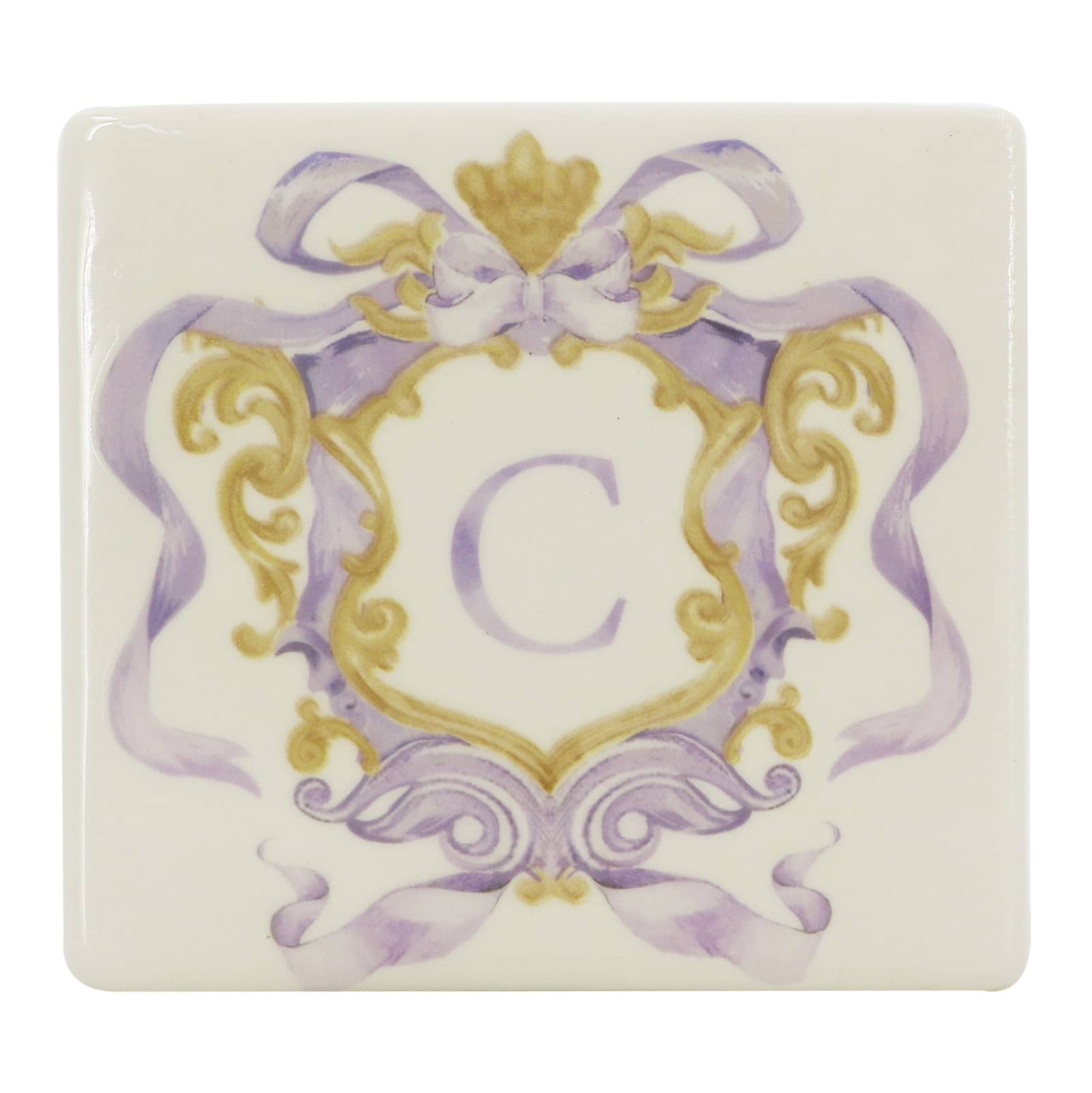 4.5&#x22; x 4&#x22; Ceramic Monogram D&#xE9;cor by Ashland&#xAE;