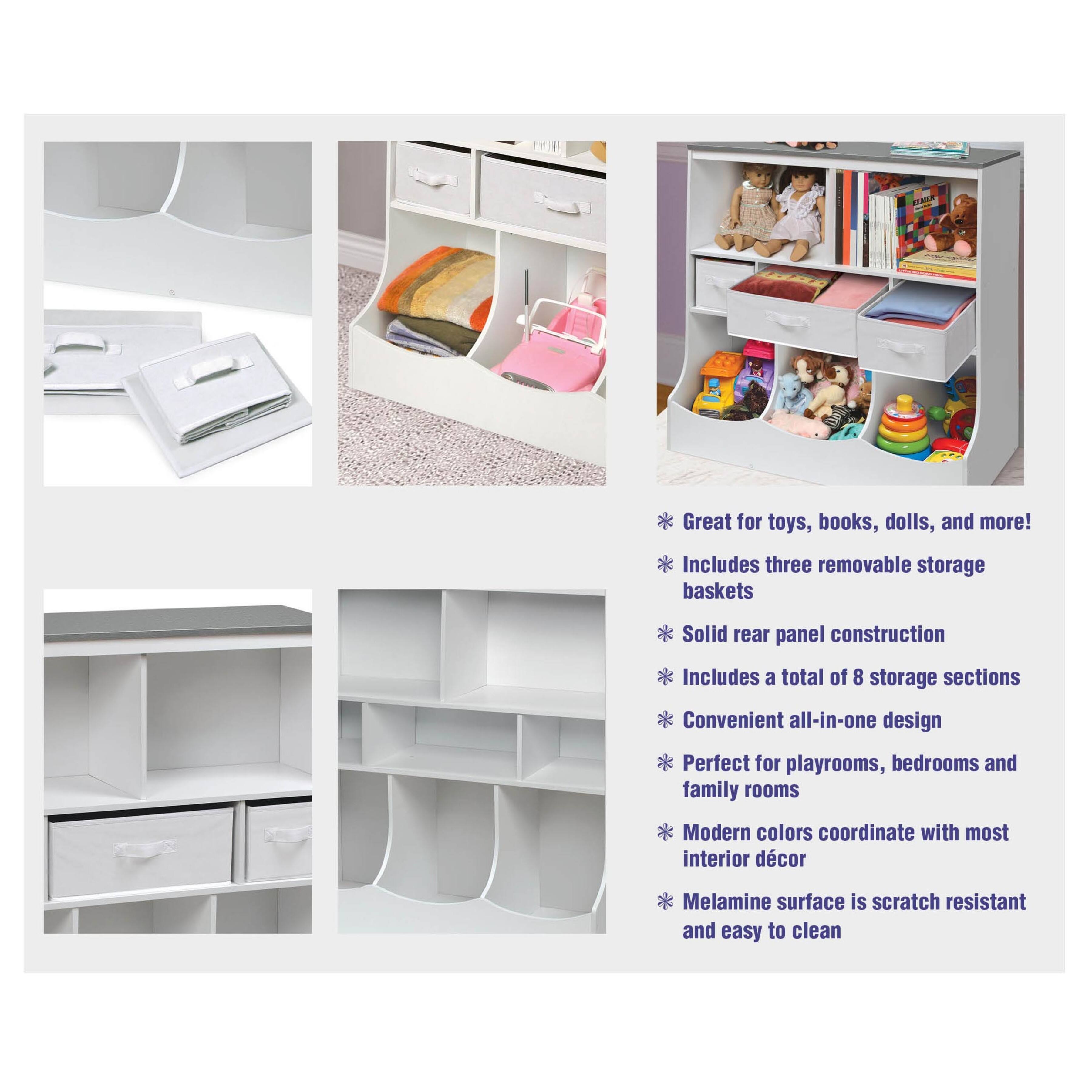 Badger Basket Combo Bin Storage Unit With Three Baskets