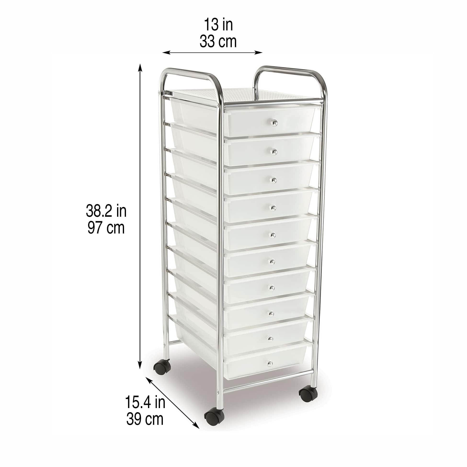 10 Drawer Rolling Cart by Simply Tidy