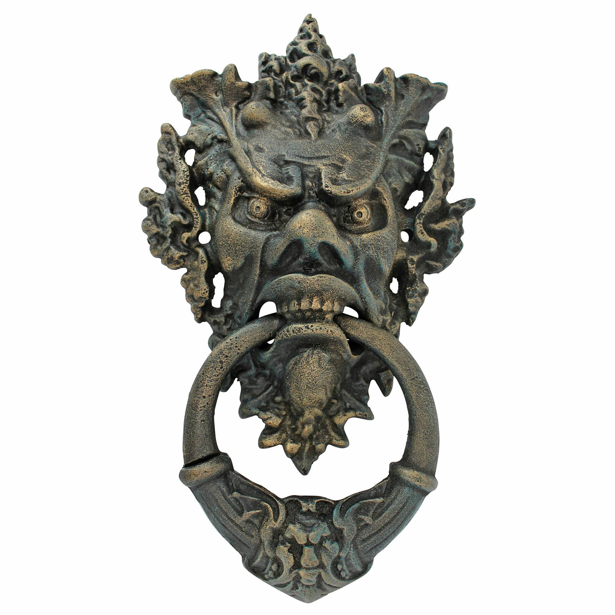 15" Vecchio Greenman Authentic Foundry Iron Door Knocker