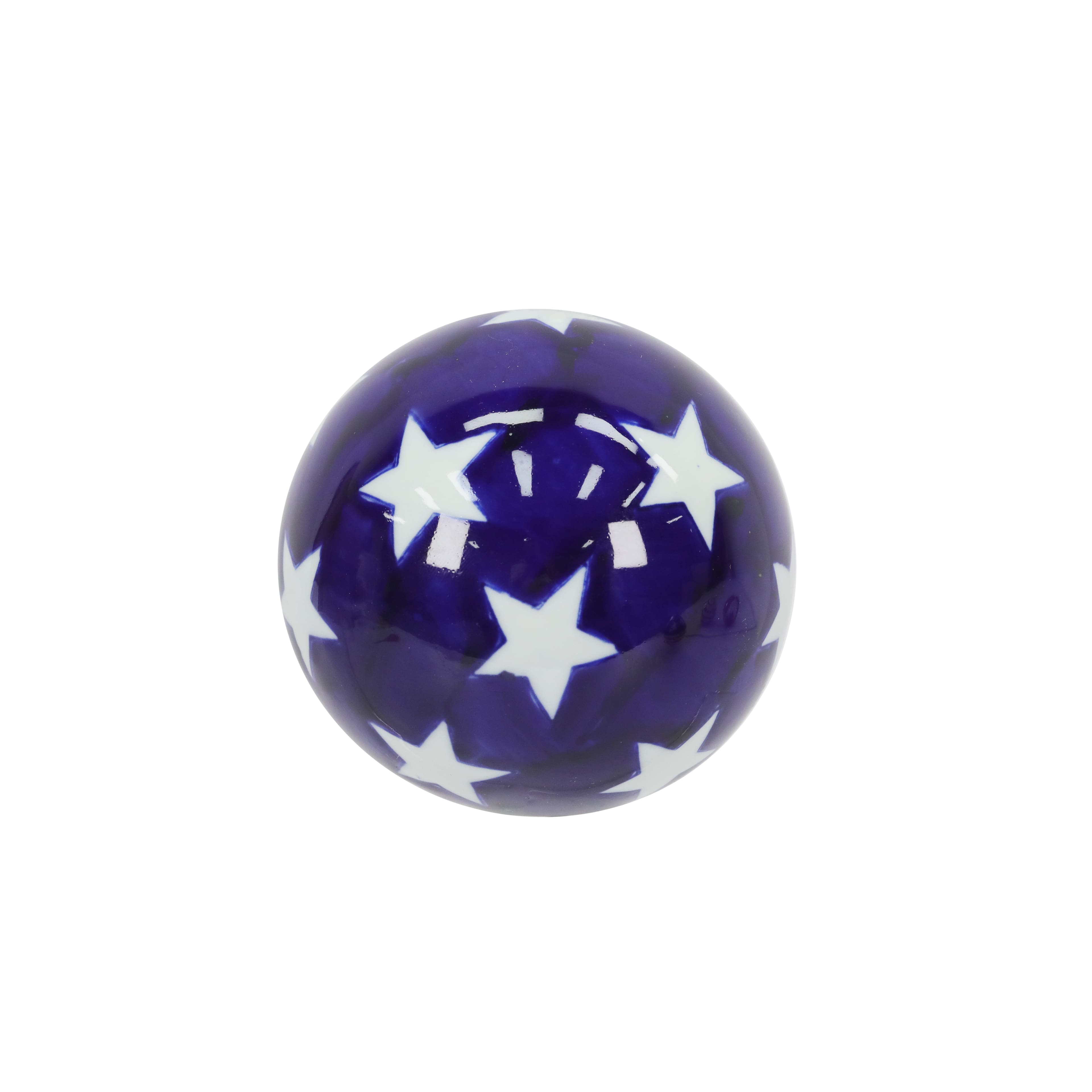 Assorted 4&#x22; Patriotic Ball Decoration by Celebrate It&#x2122;, 1pc.