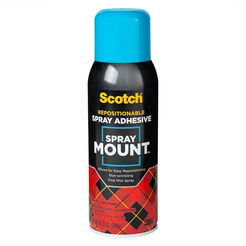 3M Scotch Spray-Mount Repositionable Adhesive Spray 4oz Can (6064)