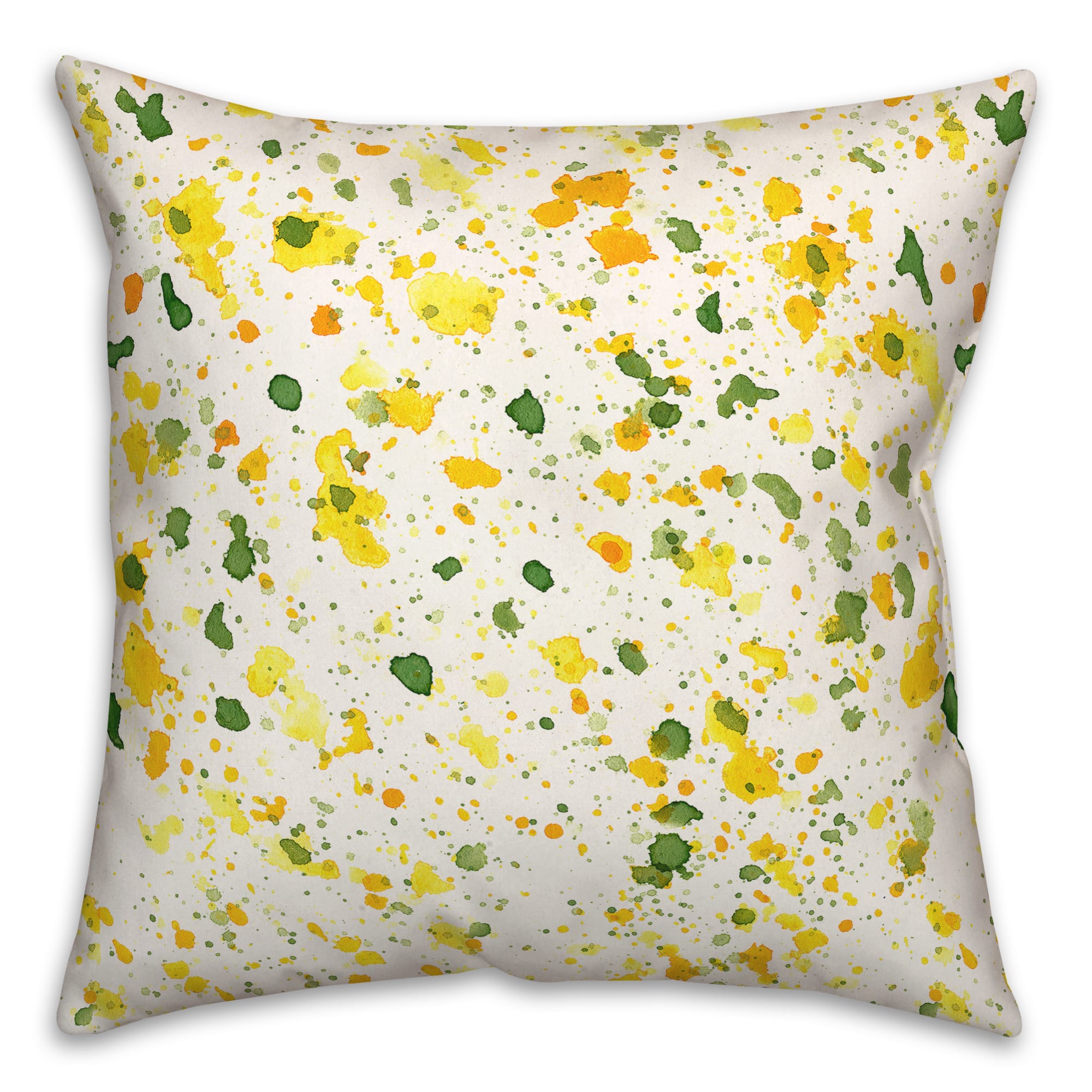 Yellow & Green Speckles Indoor/Outdoor Pillow