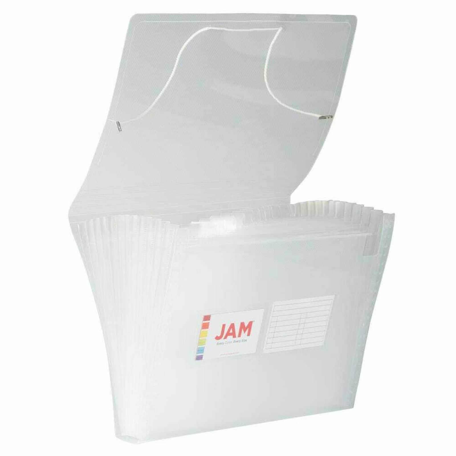 JAM Paper 9" x 13" 13-Pocket Expanding File, 2ct.