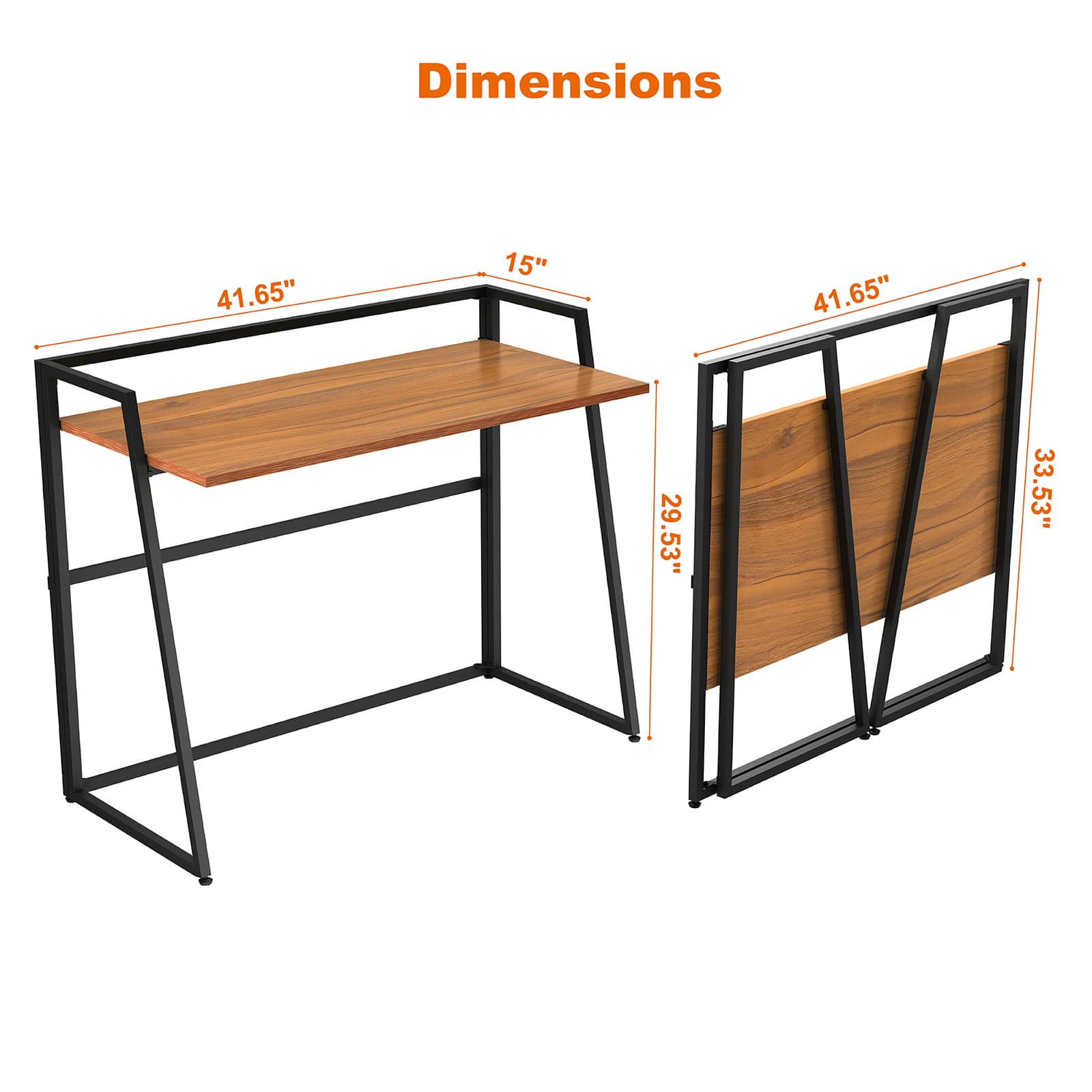 Eureka Ergonomic&#xAE; 41&#x22; Oak Folding Crafting Table &#x26; Workstation