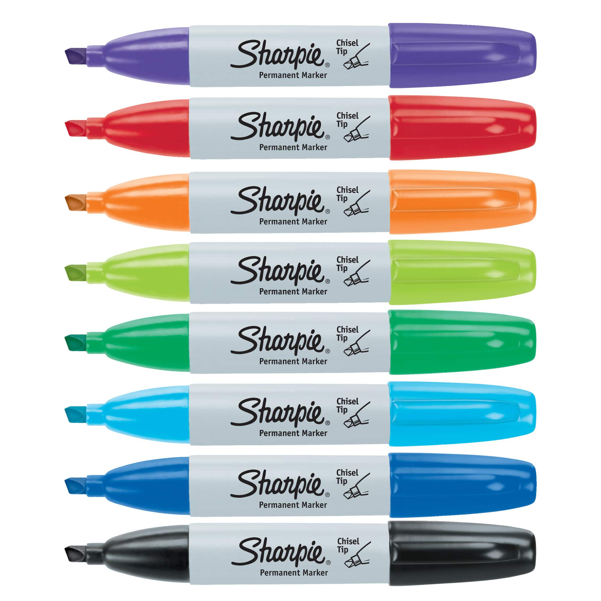 10 Packs: 8 ct. (80 total) Sharpie&#xAE; Chisel Tip Permanent Markers