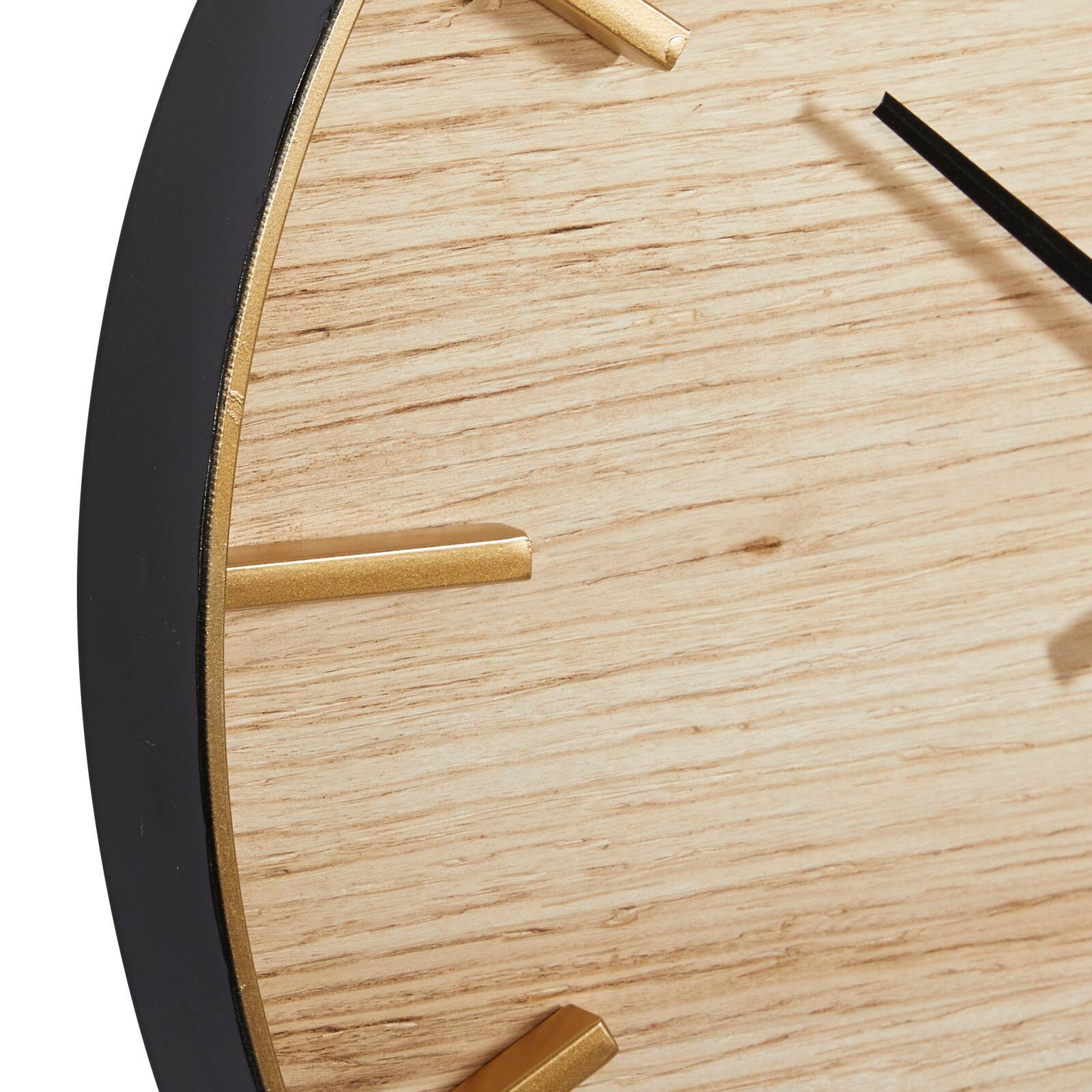 Brown Rustic Wood Wall Clock, 24" x 24"