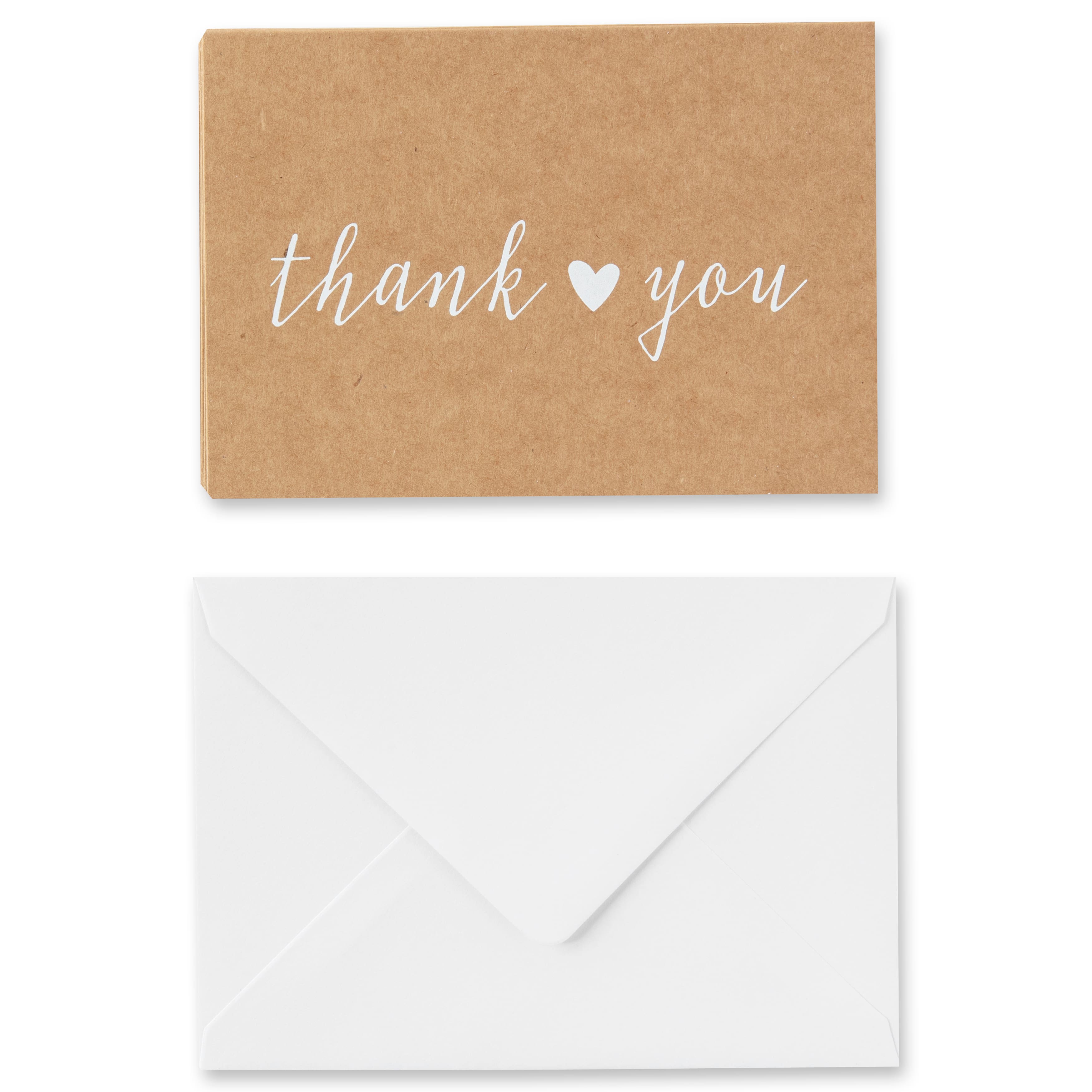 Buy the Kraft Thank You Cards & Envelopes By Celebrate It™ at Michaels