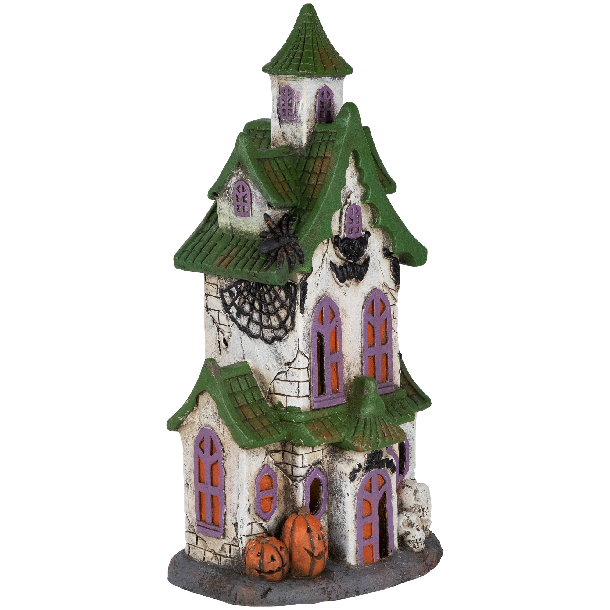 22.75&#x22; LED Multicolor Haunted House Halloween Decoration