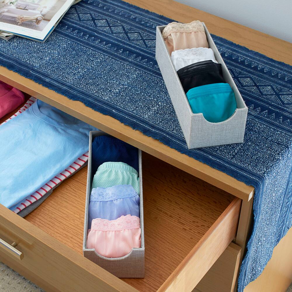 Household Essentials 12" Gray Narrow Accessory Organizer Trays, 2ct.