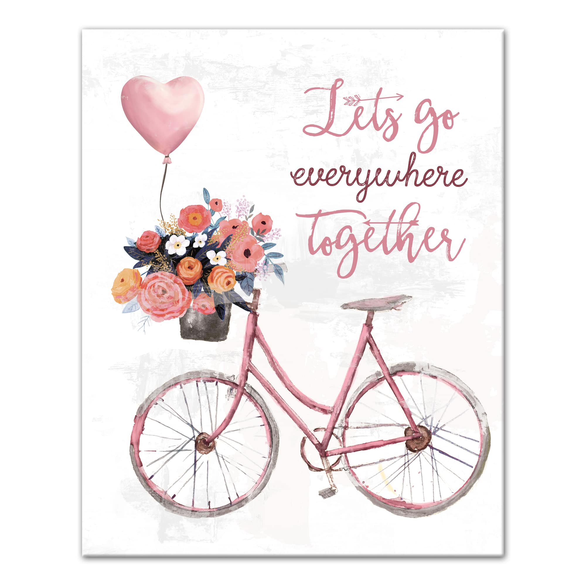 Let&#x27;s Go Everywhere Together Canvas Wall Art