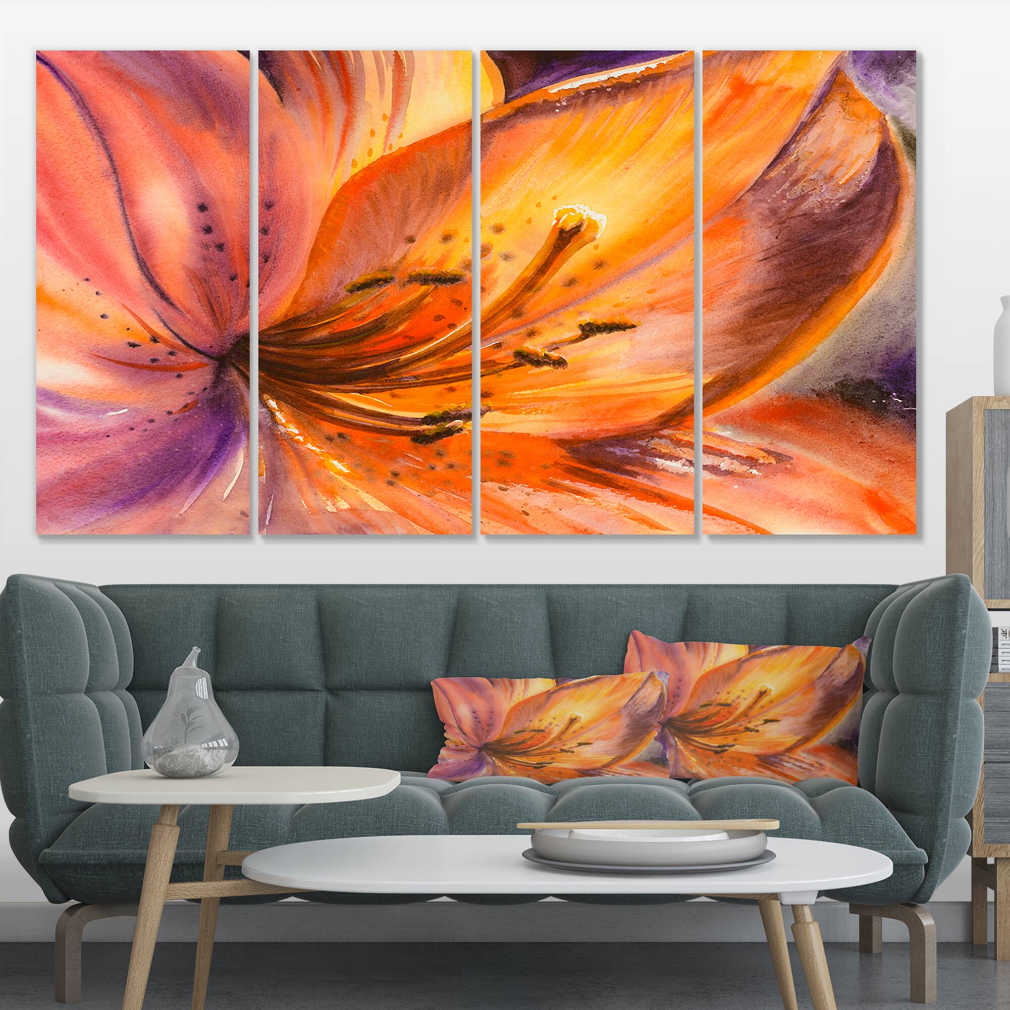 Designart - Orange Lily Flower