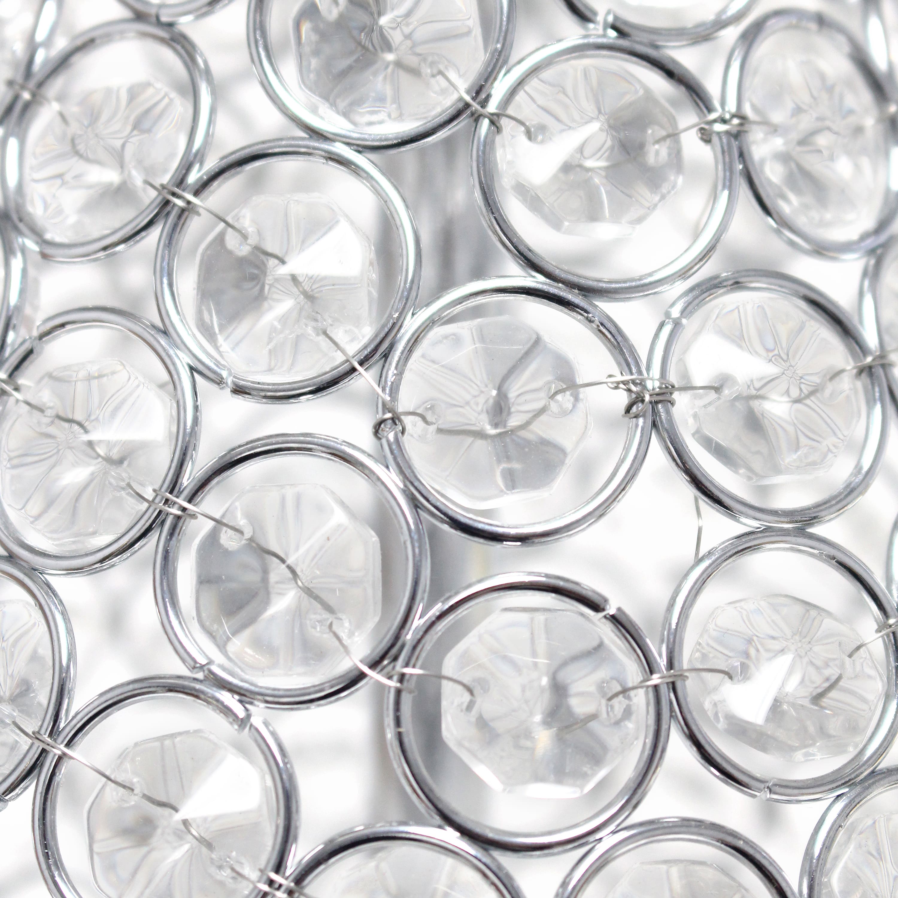 Elegant Designs Crystal & Chrome Decorative Table Lamp