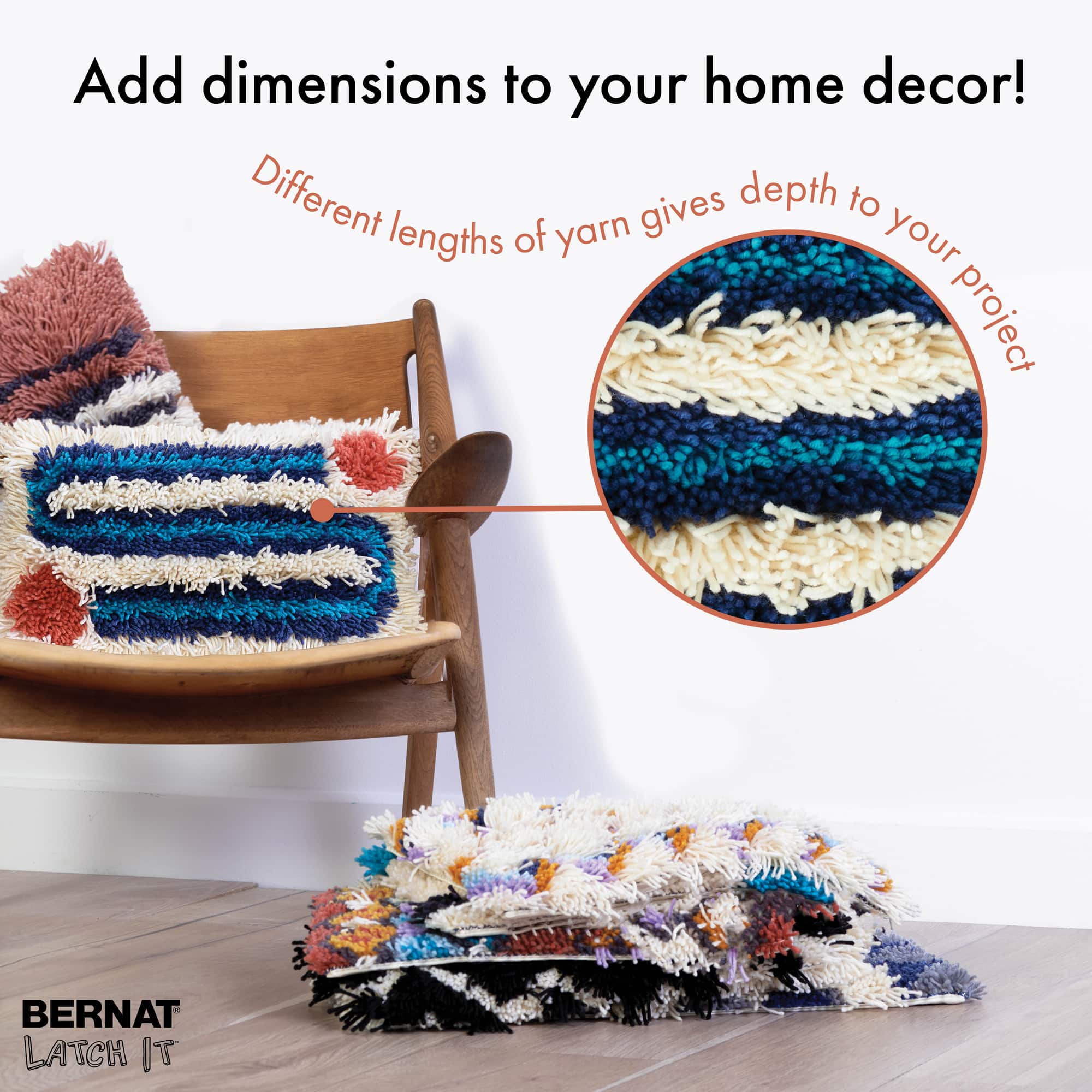 Bernat® Latch It™ Winding Road Boho Yarn Kit