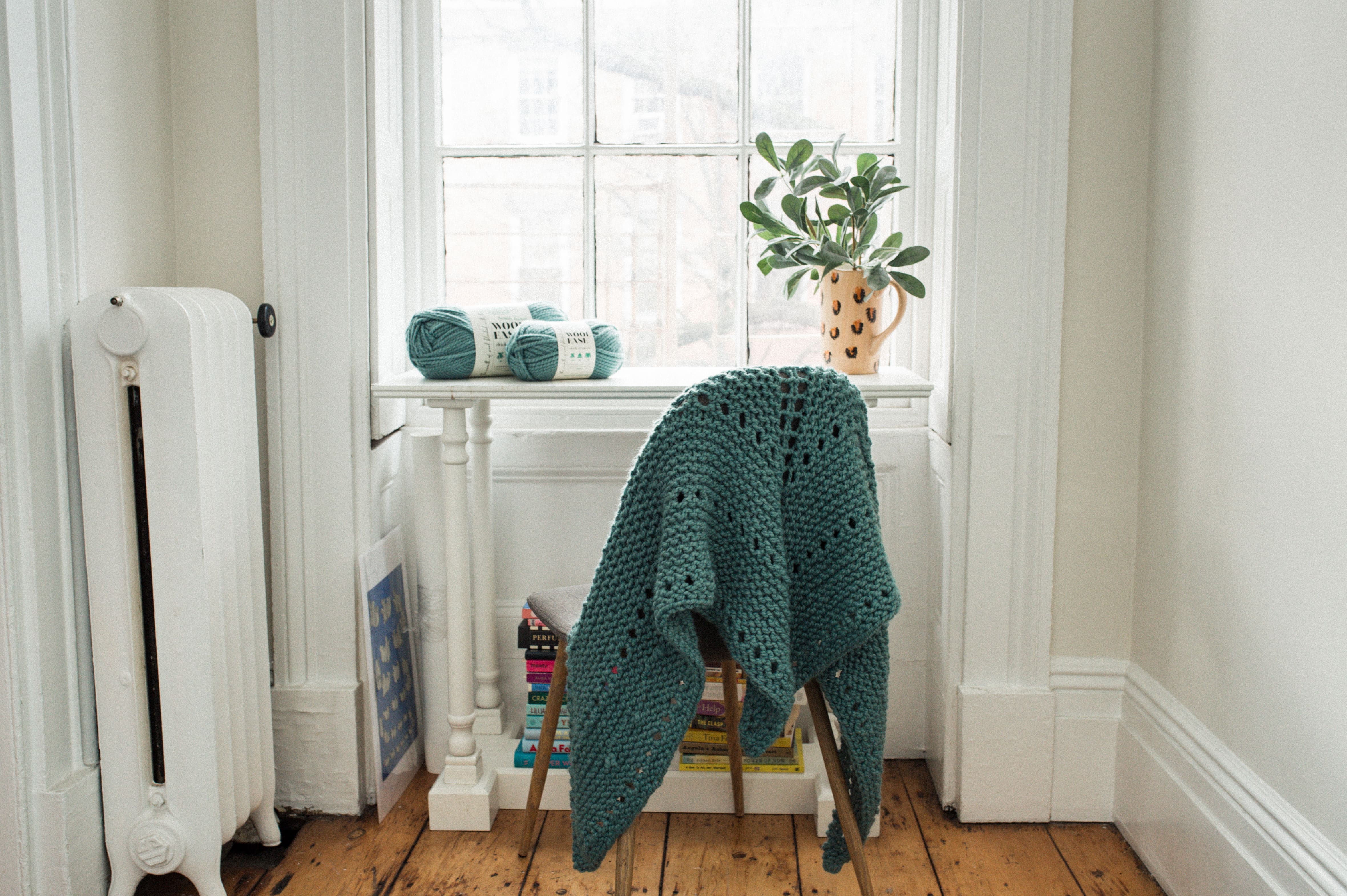 Lion Brand® Wool-Ease® Thick & Quick® Learn to Knit Triangle Shawl