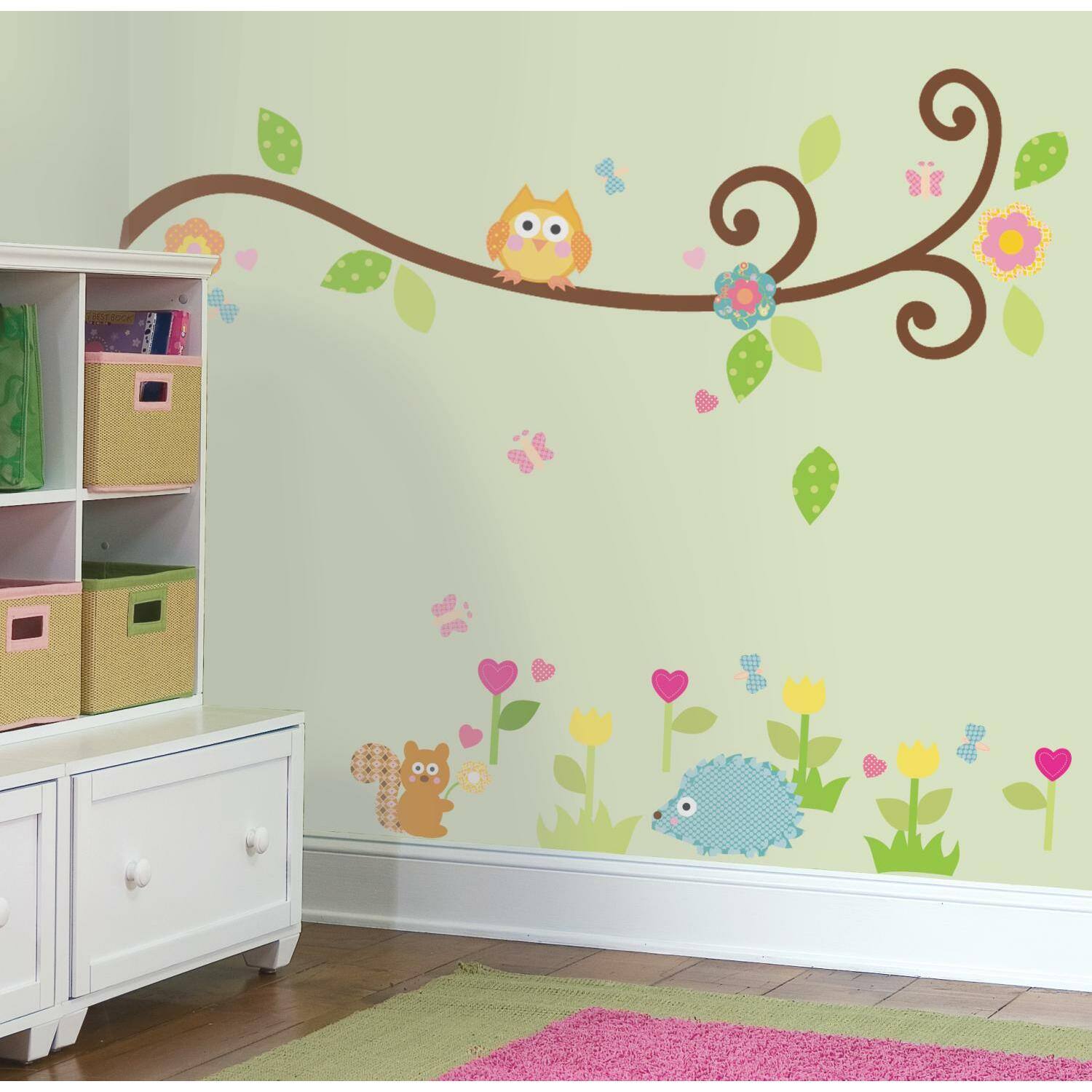 RoomMates Happi Scroll Branch Peel &#x26; Stick Wall Decals