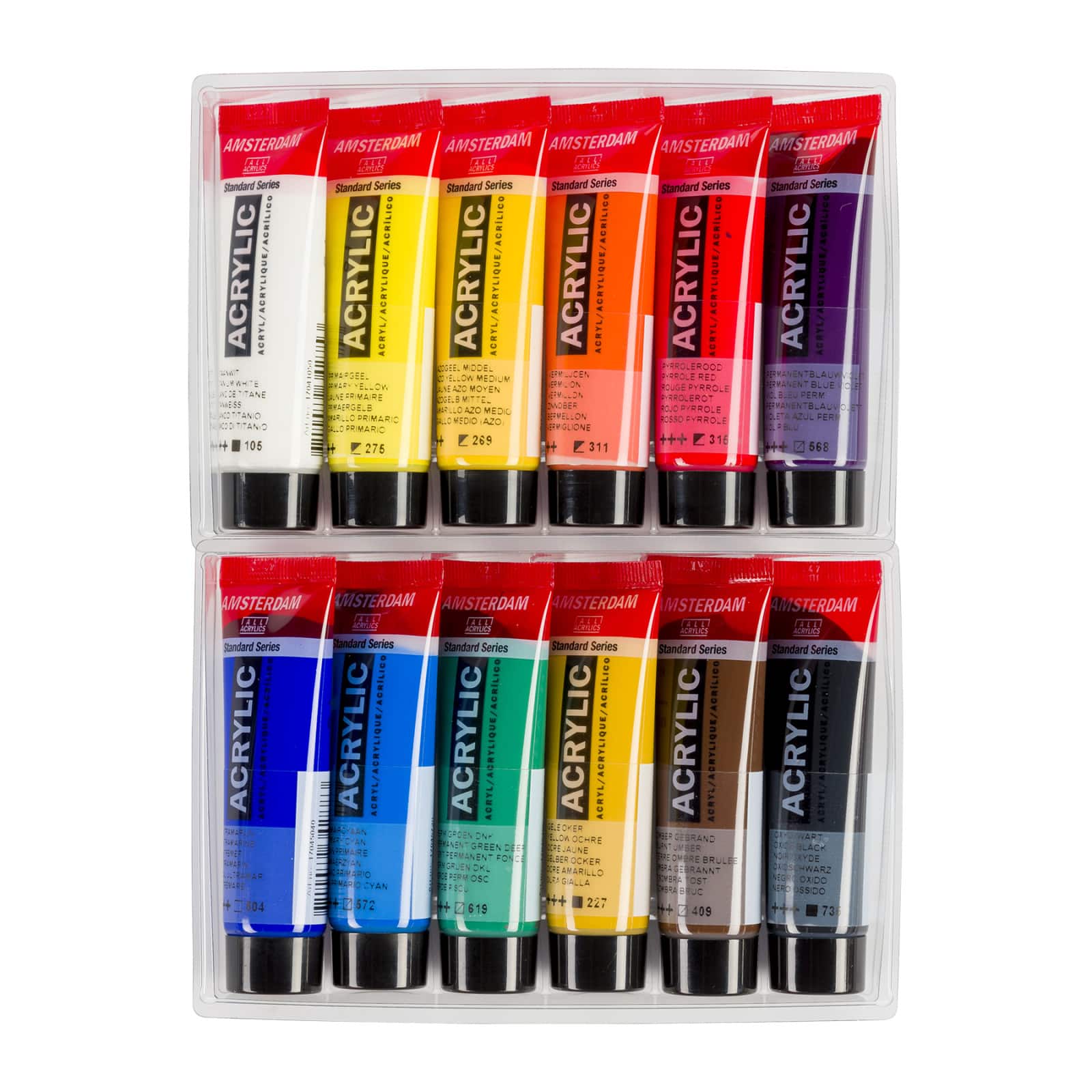 Amsterdam Standard General Selection 12 Color Acrylic Paint Set