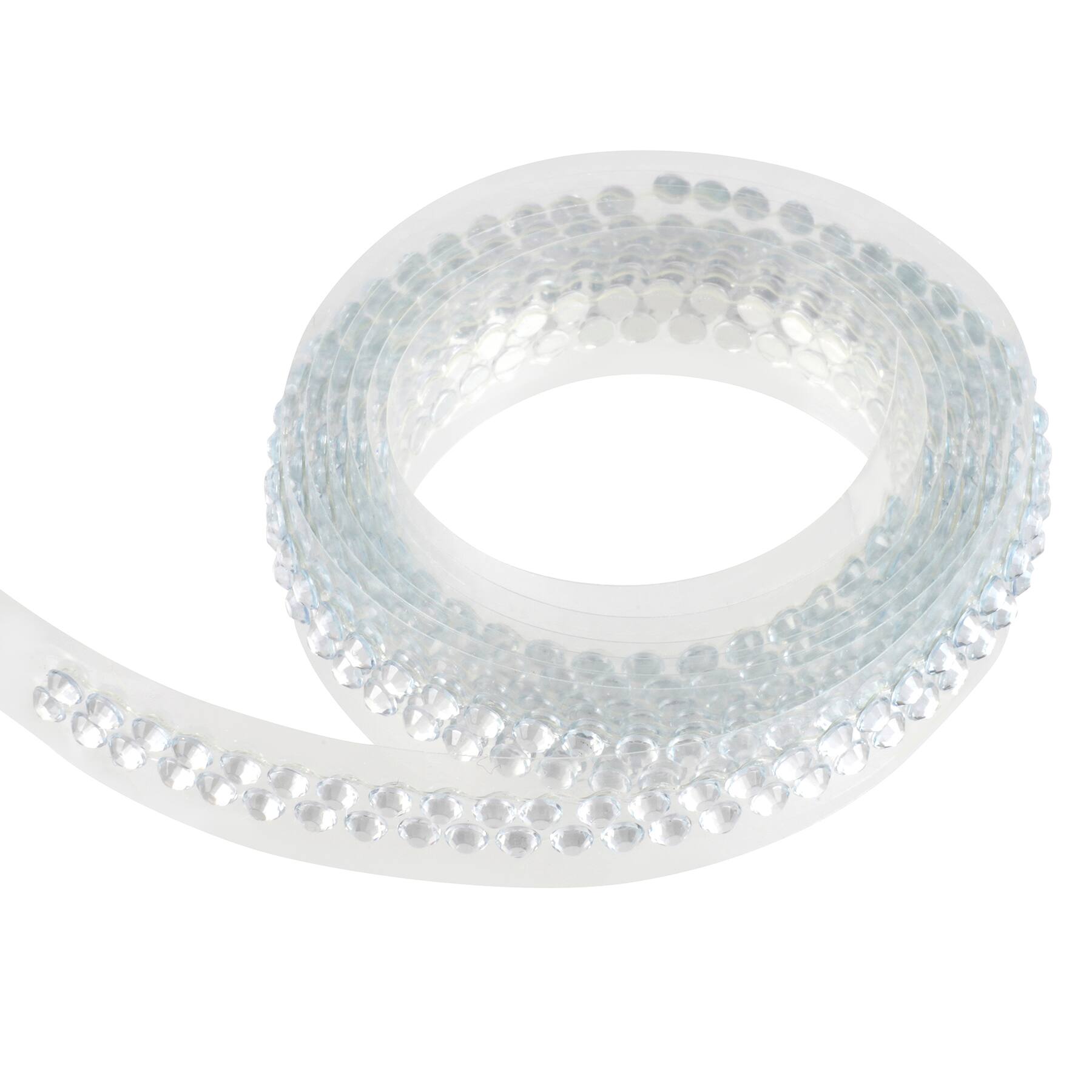12 Pack: Clear Double Rhinestone Bling on a Roll&#x2122; Stickers by Recollections&#x2122;