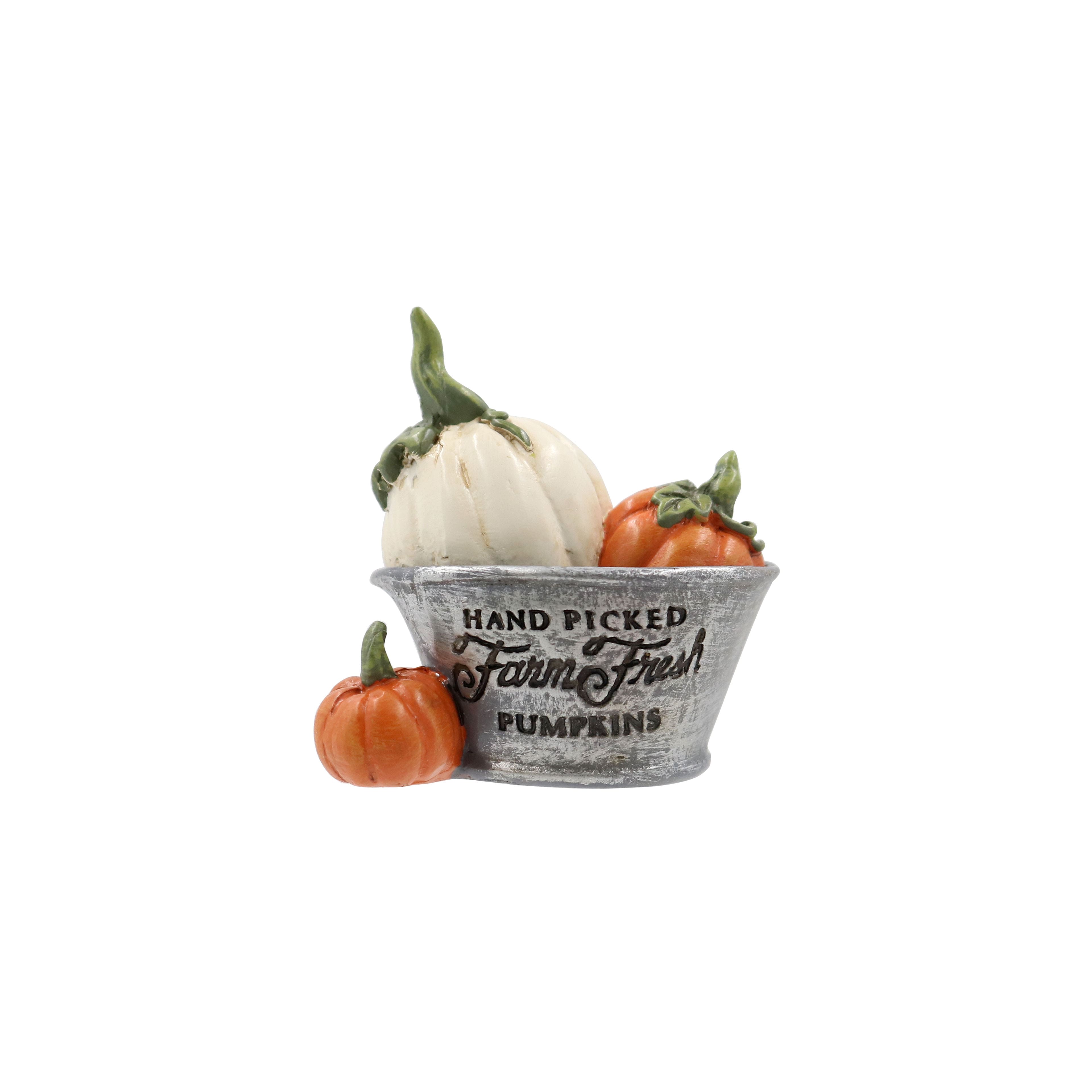 Mini Fall Bucket of Pumpkins by Ashland&#xAE;