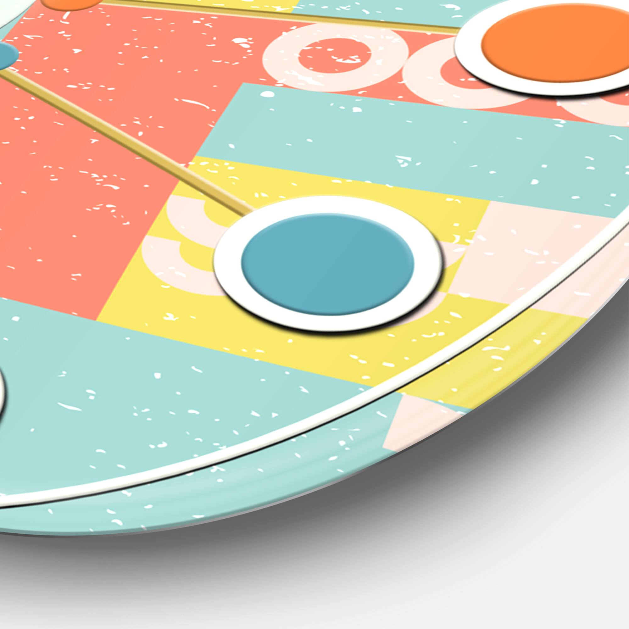 Designart 'Retro Abstract Design Iii Mid-Century Modern Wall Clock